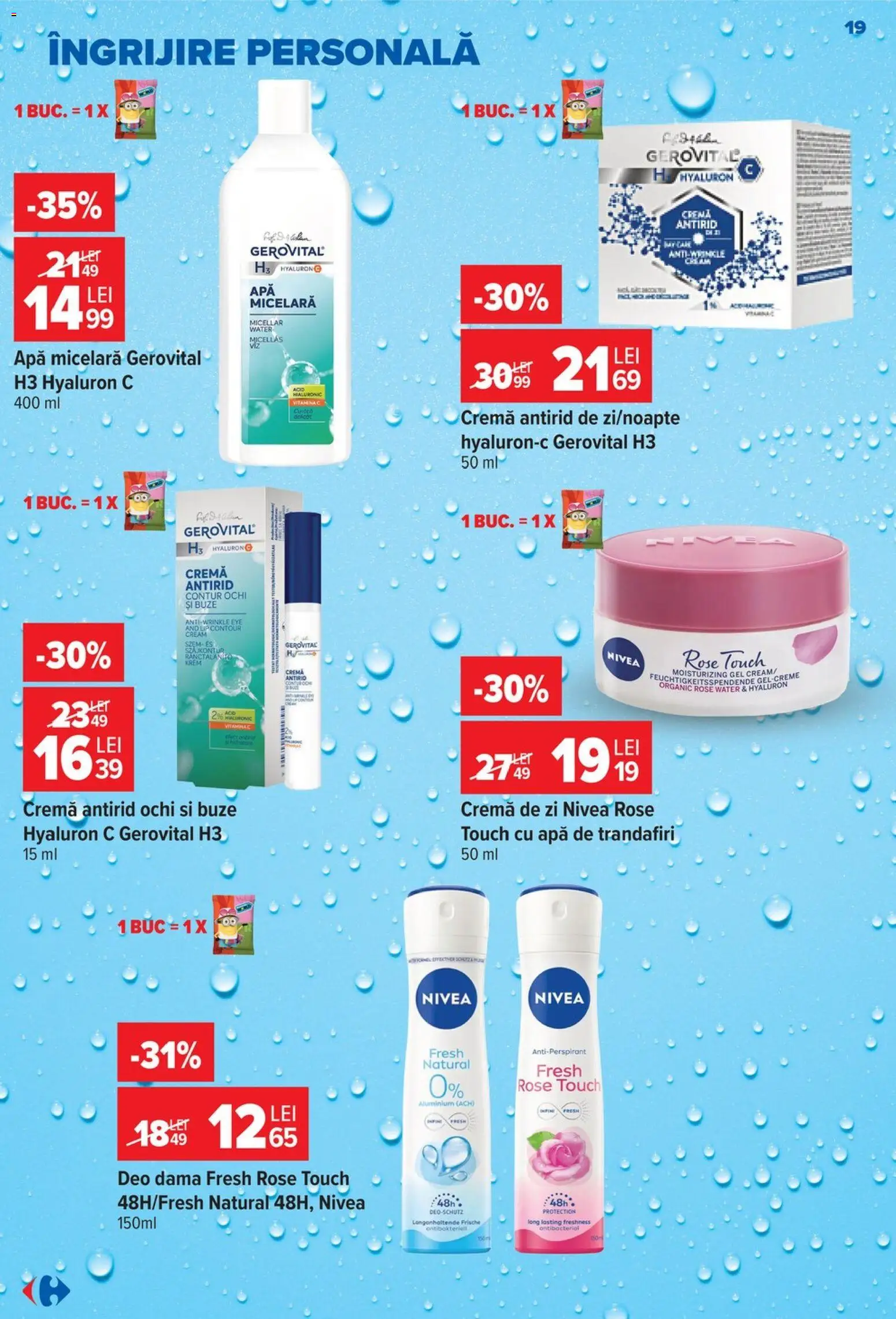 Catalog Carrefour 23 - 28 Septembrie 2026 | Pagina 19 | Produse: Ochi, Cremă, Apă micelară, Apă
