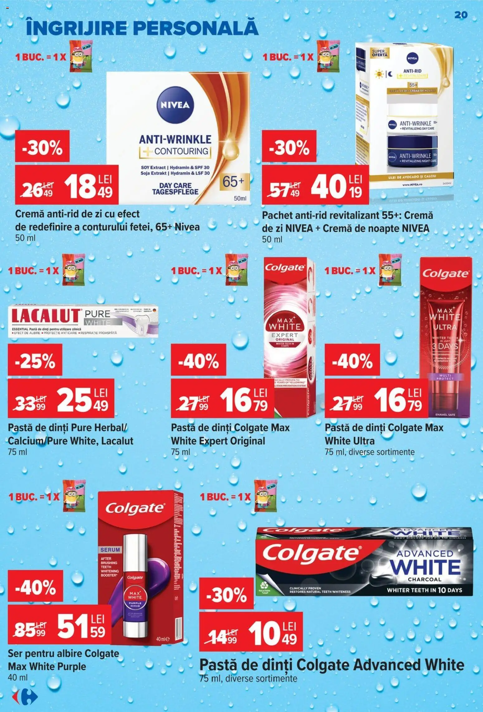 Catalog Carrefour 23 - 28 Septembrie 2026 | Pagina 20 | Produse: Nivea, Serum, Cremă de noapte, Cremă