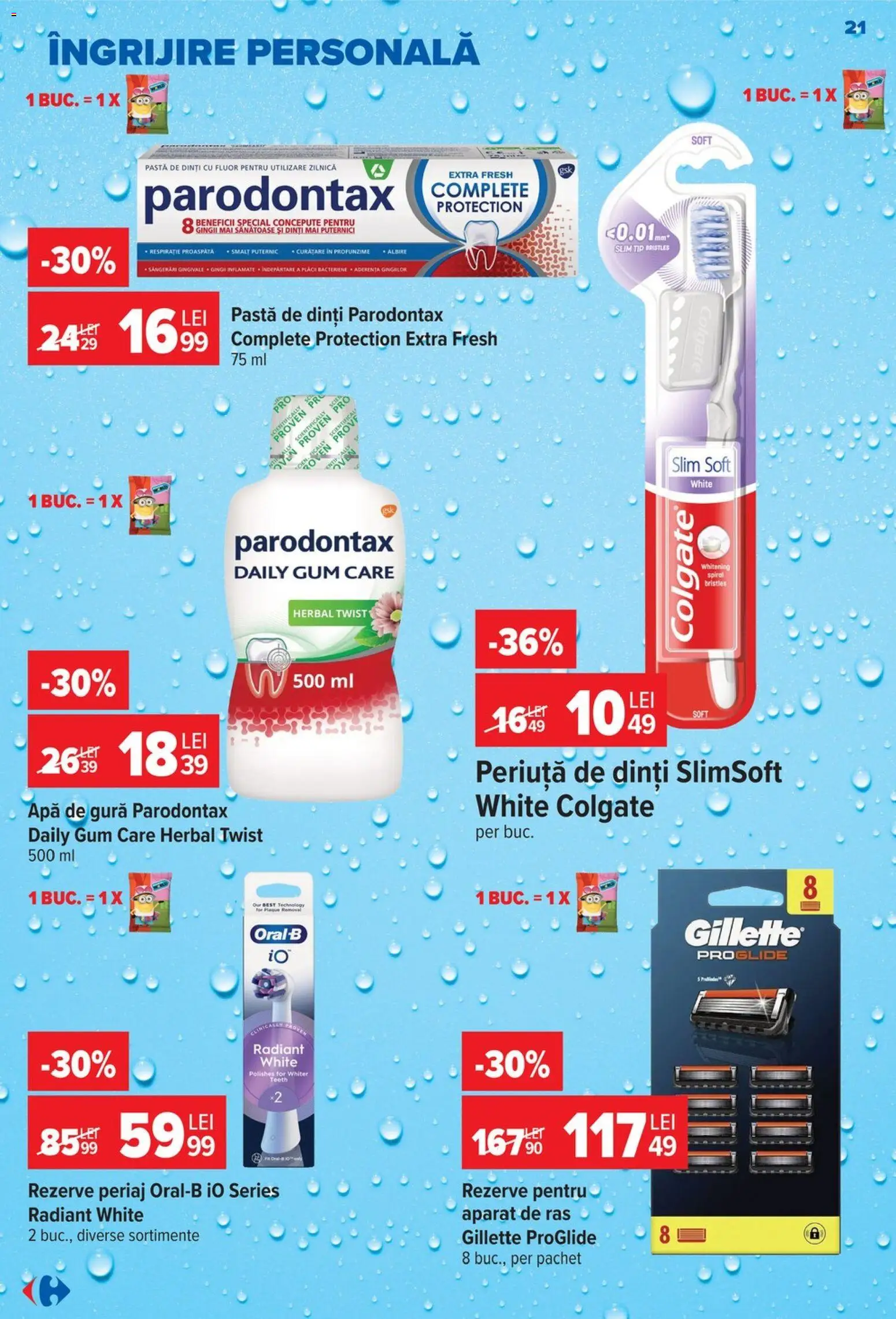 Catalog Carrefour 23 - 28 Septembrie 2026 | Pagina 21 | Produse: Aparat, Pastă de dinți, Apă de gură, Apă