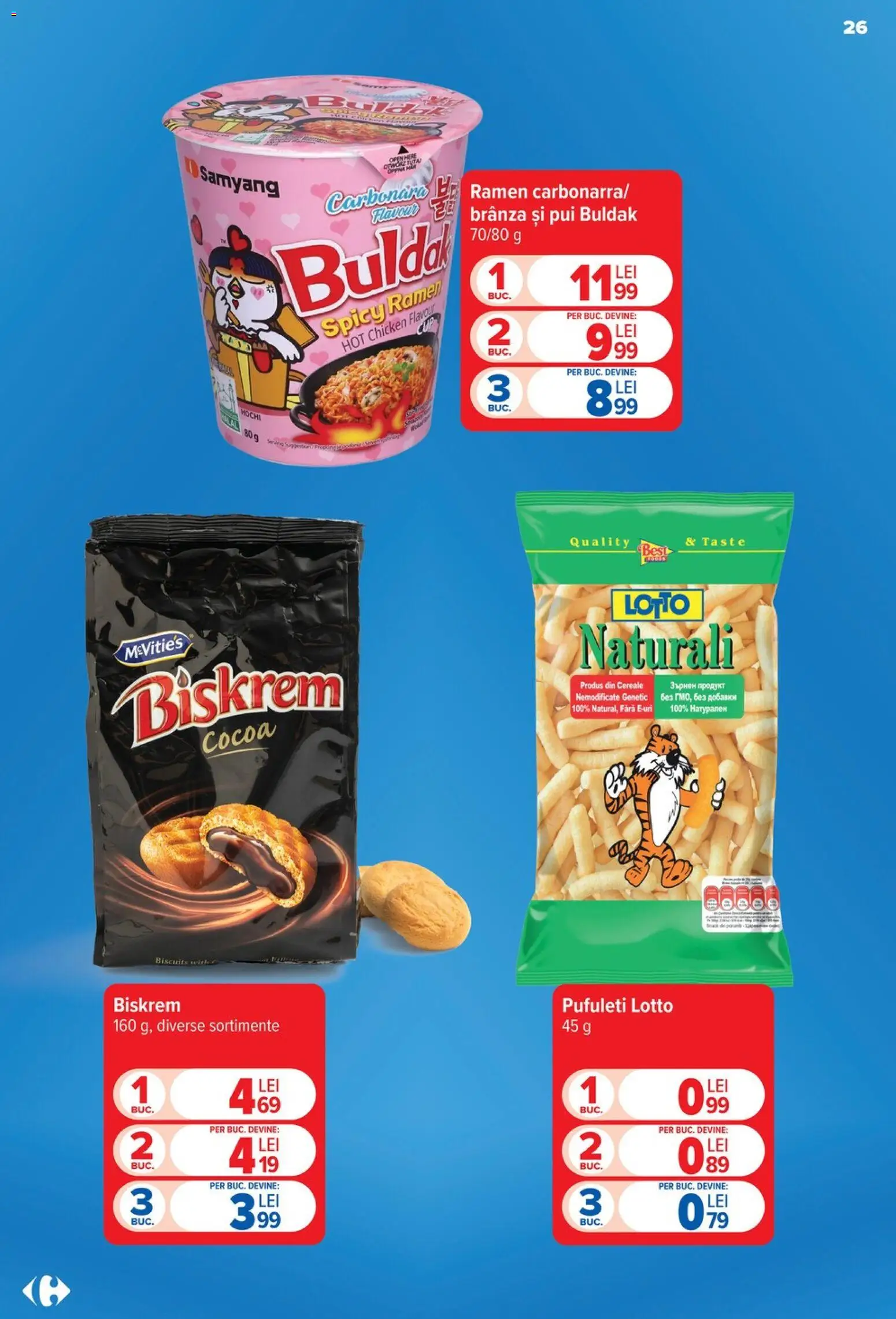 Catalog Carrefour 23 - 28 Septembrie 2026 | Pagina 26 | Produse: Pui, Brânză, Pufuleți, Cereale