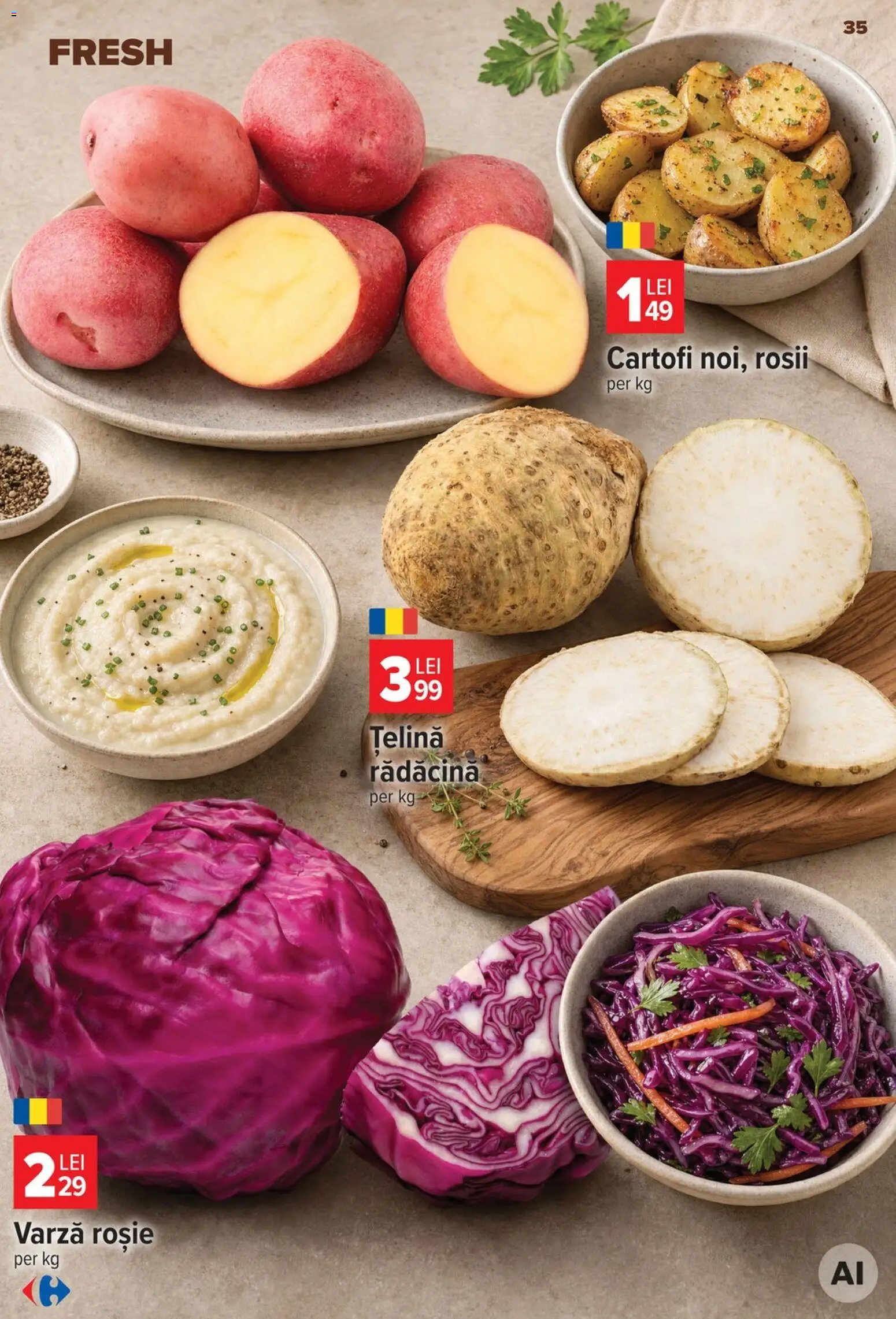 Catalog Carrefour 23 - 28 Septembrie 2026 | Pagina 35 | Produse: Varză, Țelină, Roșii, Cartofi