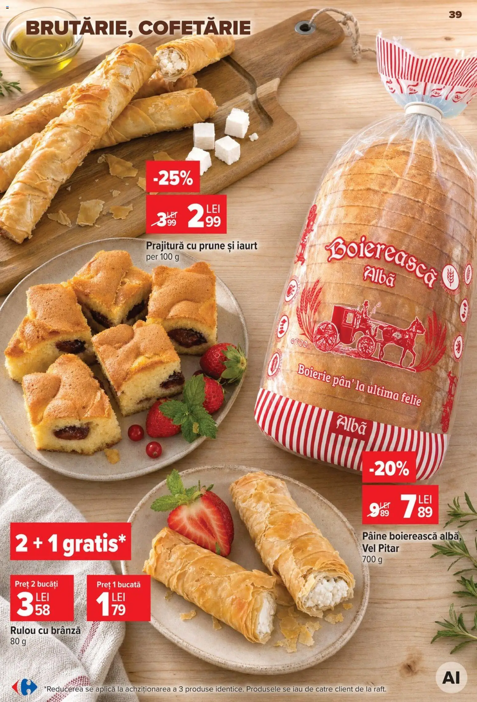 Catalog Carrefour 23 - 28 Septembrie 2026 | Pagina 39 | Produse: Aplică, Iaurt, Pâine, Cofetărie