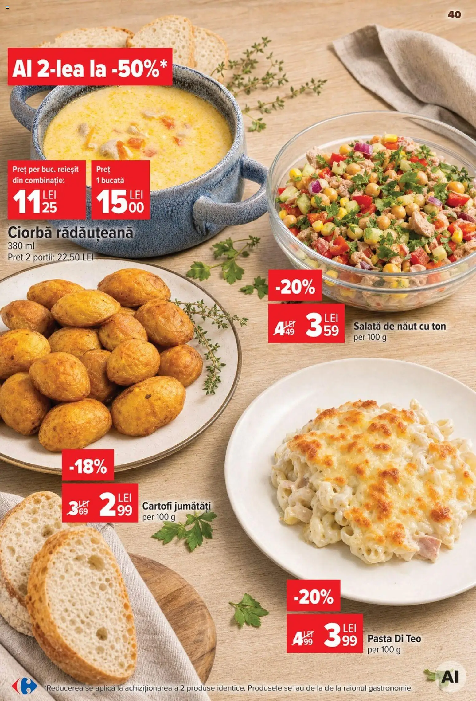 Catalog Carrefour 23 - 28 Septembrie 2026 | Pagina 40 | Produse: Ciorba, Aplică, Salată, Cartofi