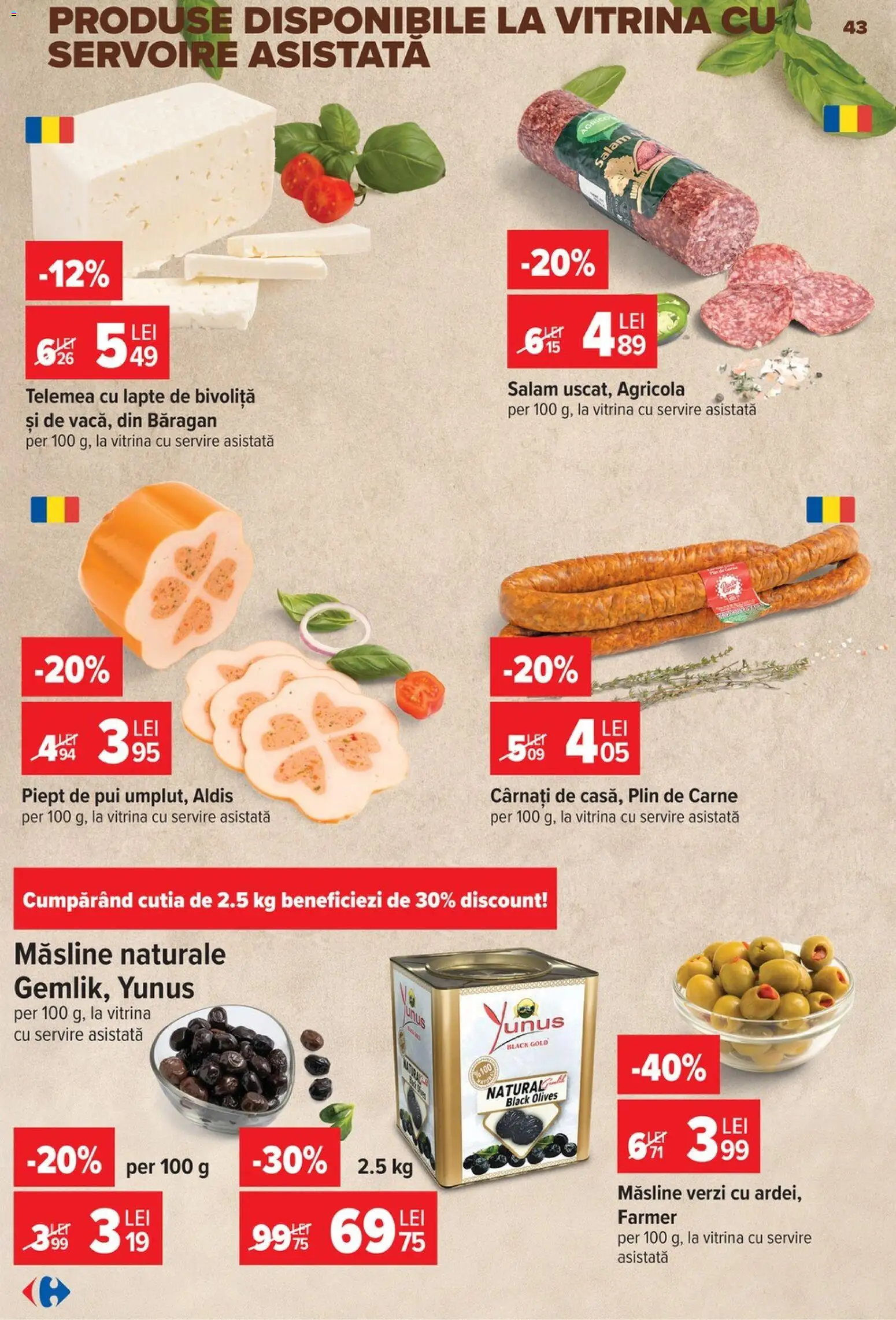 Catalog Carrefour 23 - 28 Septembrie 2026 | Pagina 43 | Produse: Agricola, Vitrină, Cârnați, Black