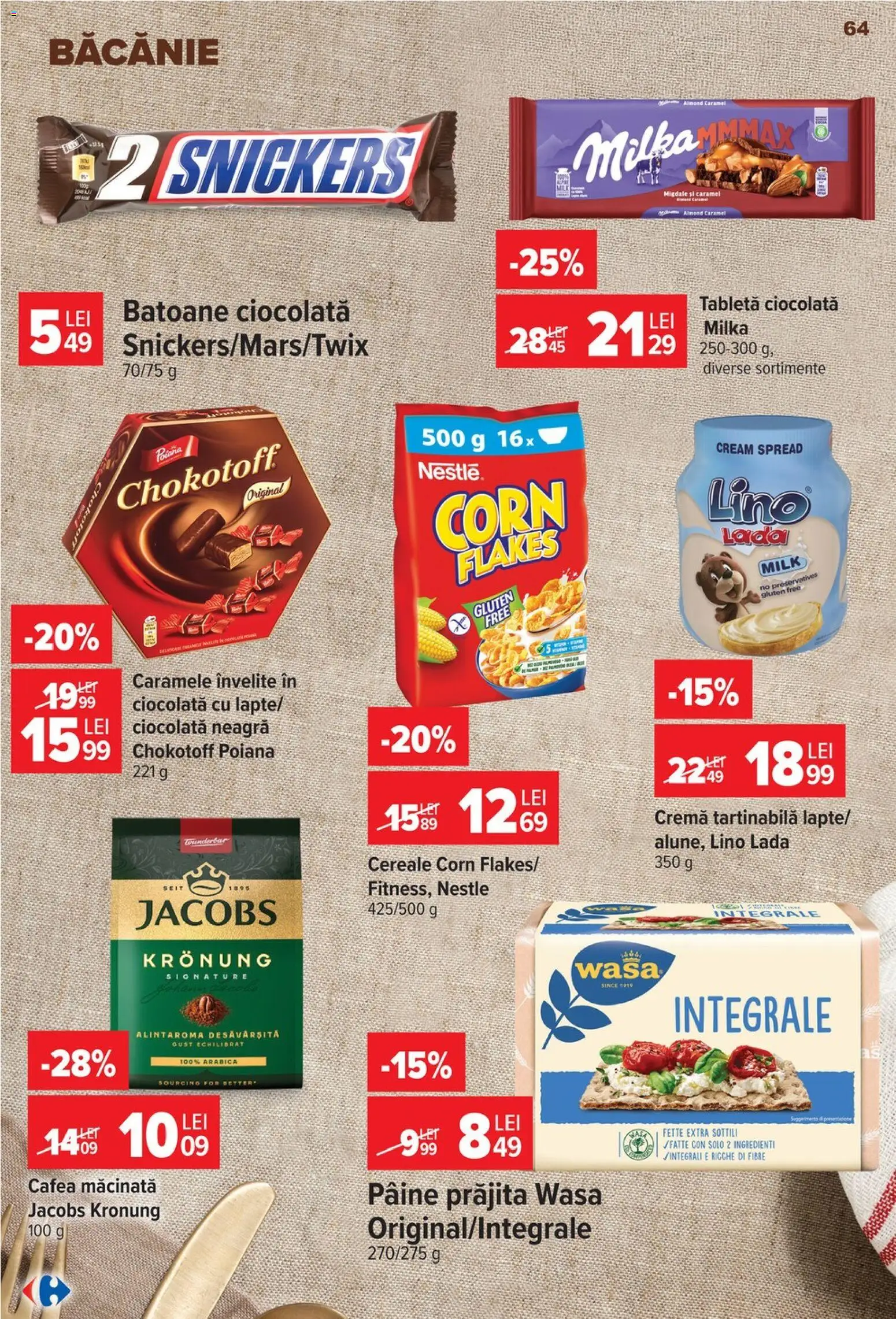 Catalog Carrefour 23 - 28 Septembrie 2026 | Pagina 64 | Produse: Tabletă, Cremă, Cafea, Caramele