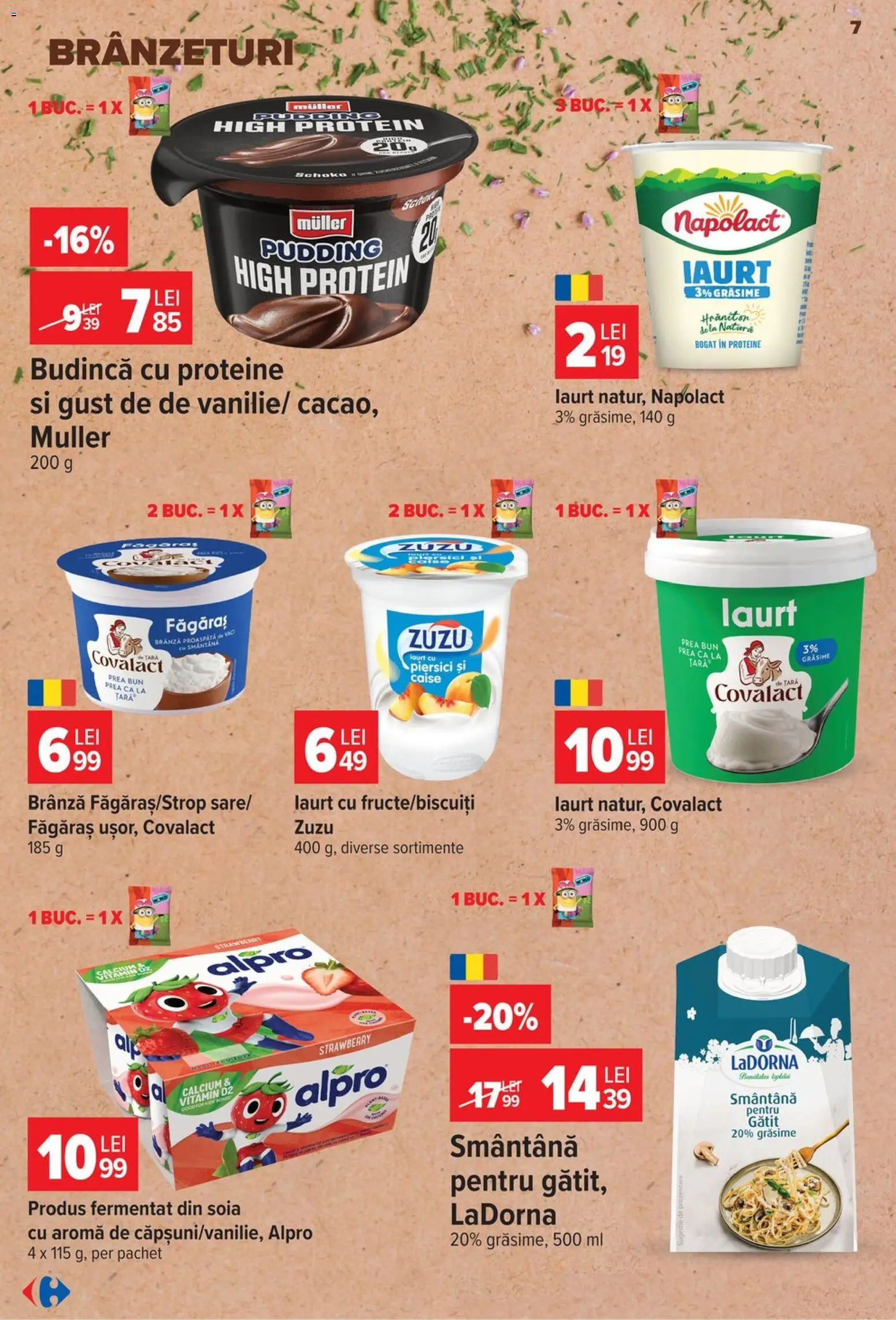 Catalog Carrefour 23 - 28 Septembrie 2026 | Pagina 7 | Produse: Budincă, Zuzu, Alpro, Smântână