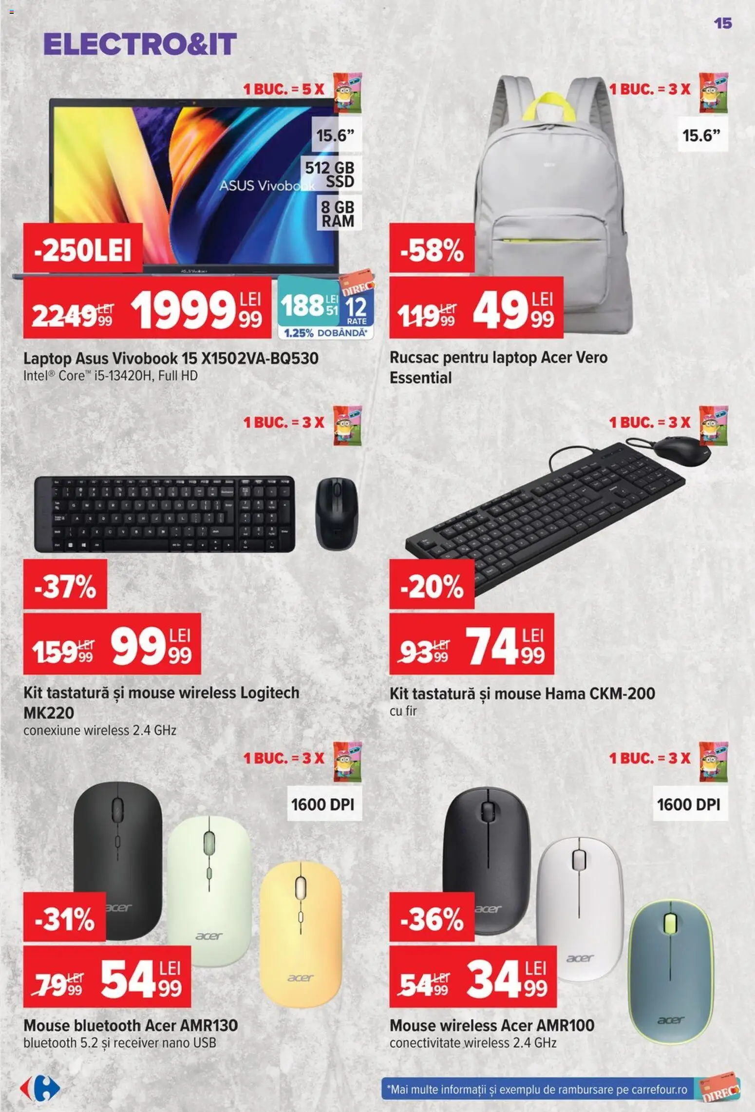 Catalog Carrefour 23 - 28 Septembrie 2026 | Pagina 15 | Produse: Laptop, Mouse, Usb, Rucsac
