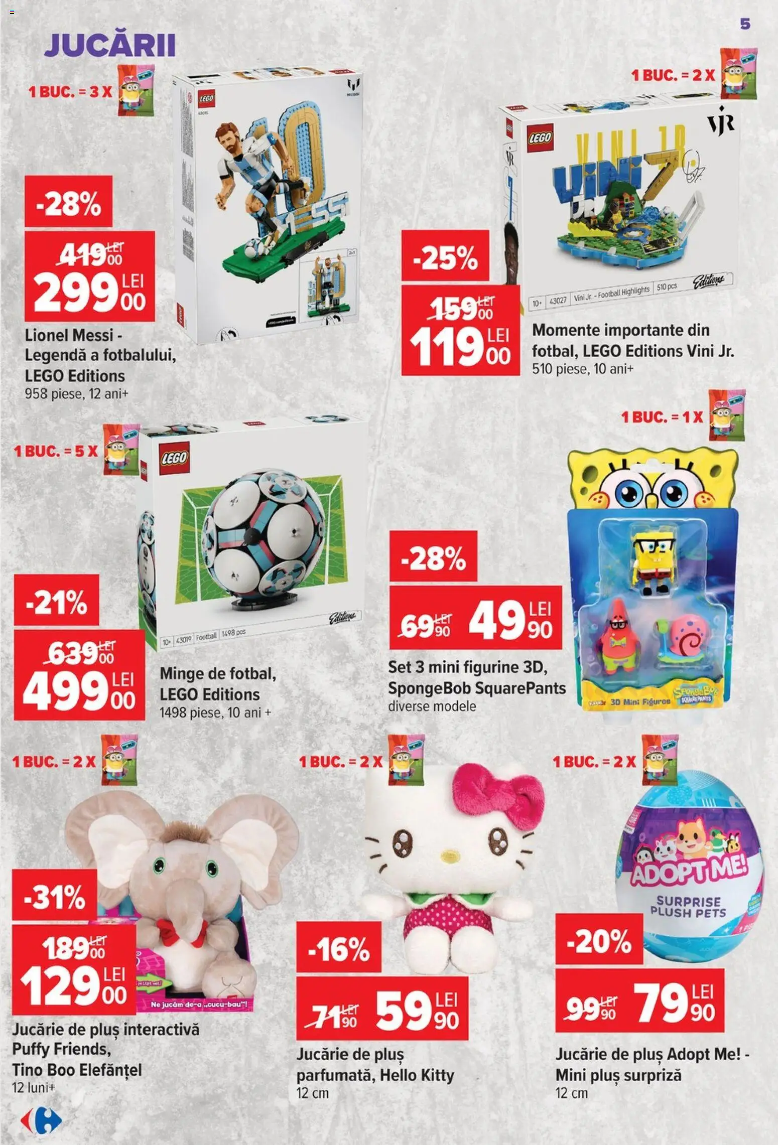 Catalog Carrefour 23 - 28 Septembrie 2026 | Pagina 5 | Produse: LEGO, Plus