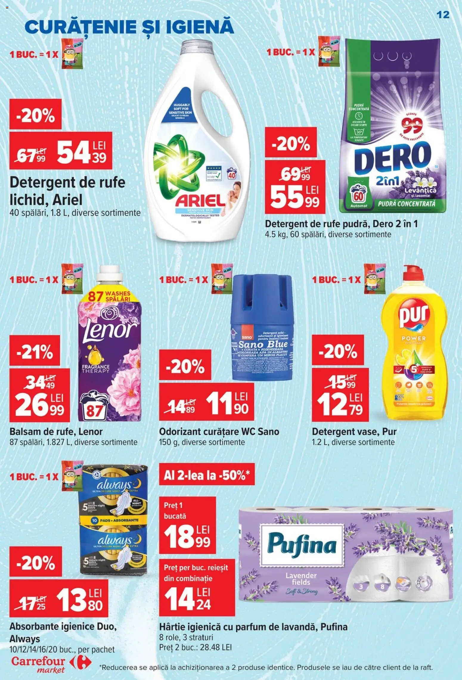 Catalog Carrefour 23 - 28 Septembrie 2026 | Pagina 12 | Produse: Aplică, Pudră, Balsam, Absorbante