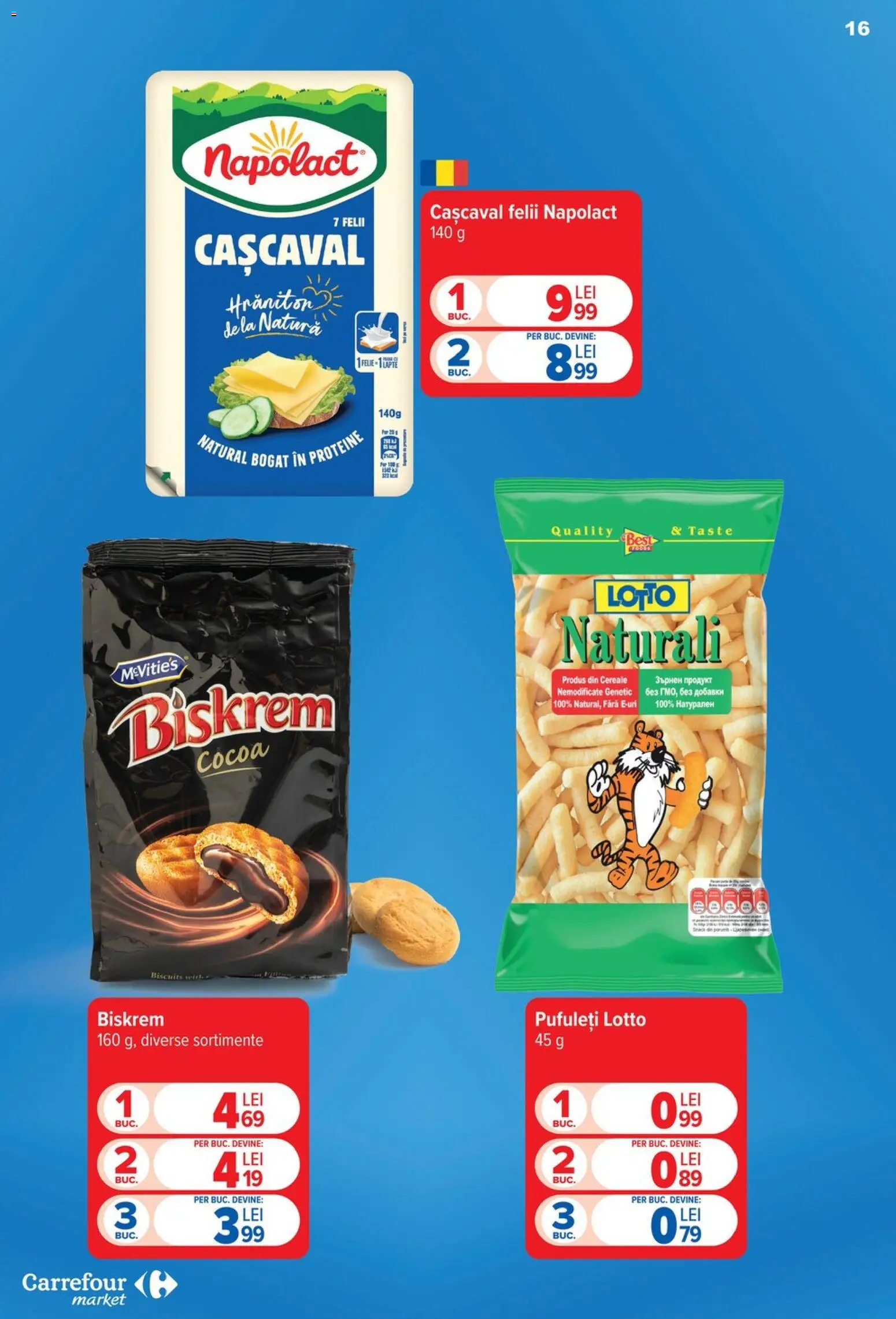 Catalog Carrefour 23 - 28 Septembrie 2026 | Pagina 16 | Produse: Proteine, Cașcaval, Lapte, Cereale