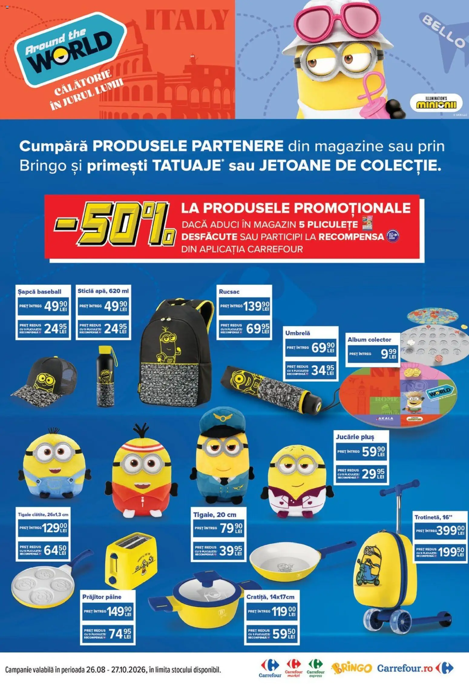 Catalog Carrefour 23 - 28 Septembrie 2026 | Pagina 3 | Produse: Șapcă, Umbrelă, Plus, Rucsac