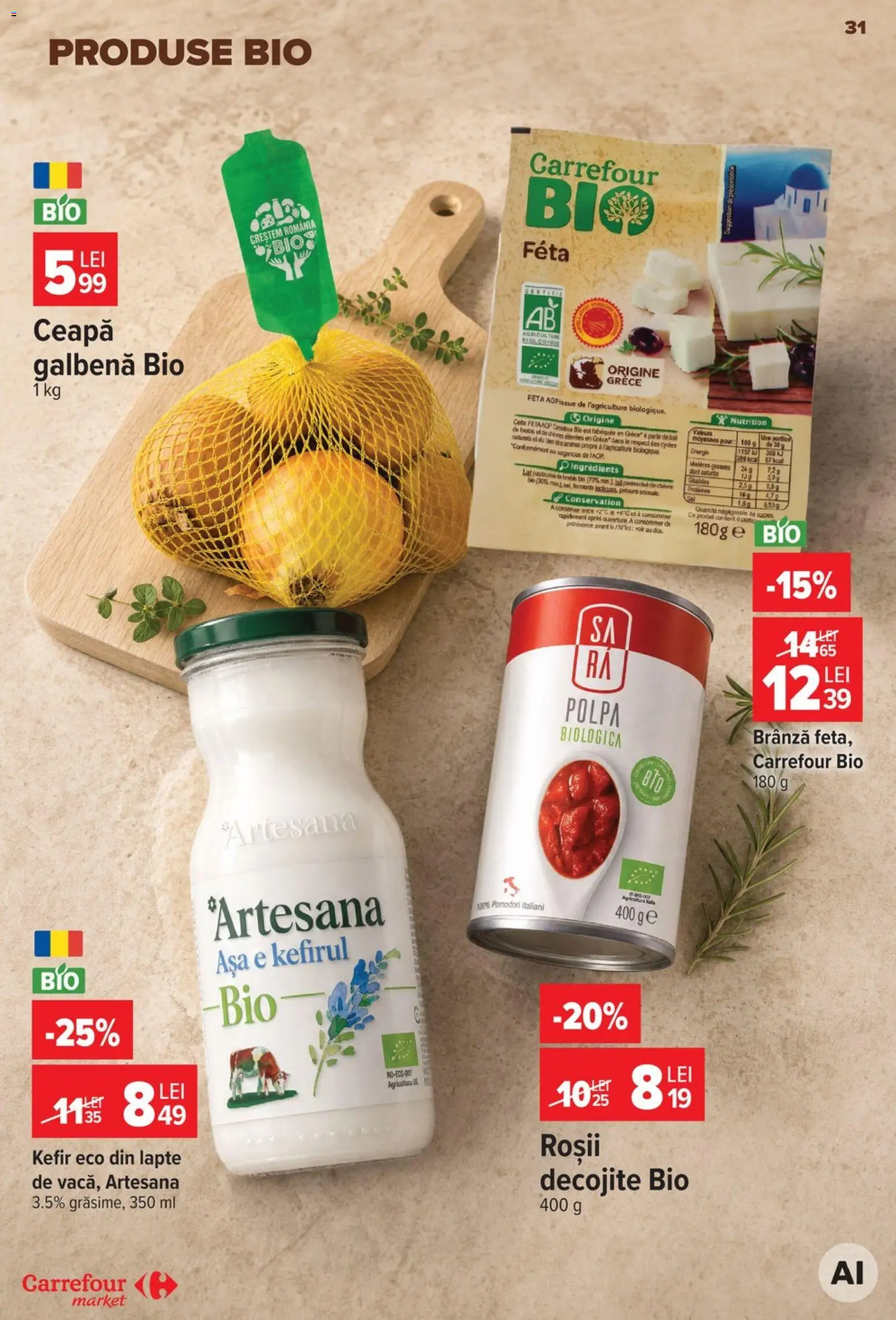 Catalog Carrefour 23 - 28 Septembrie 2026 | Pagina 31 | Produse: Bio, Agricola, Brânză, Roșii