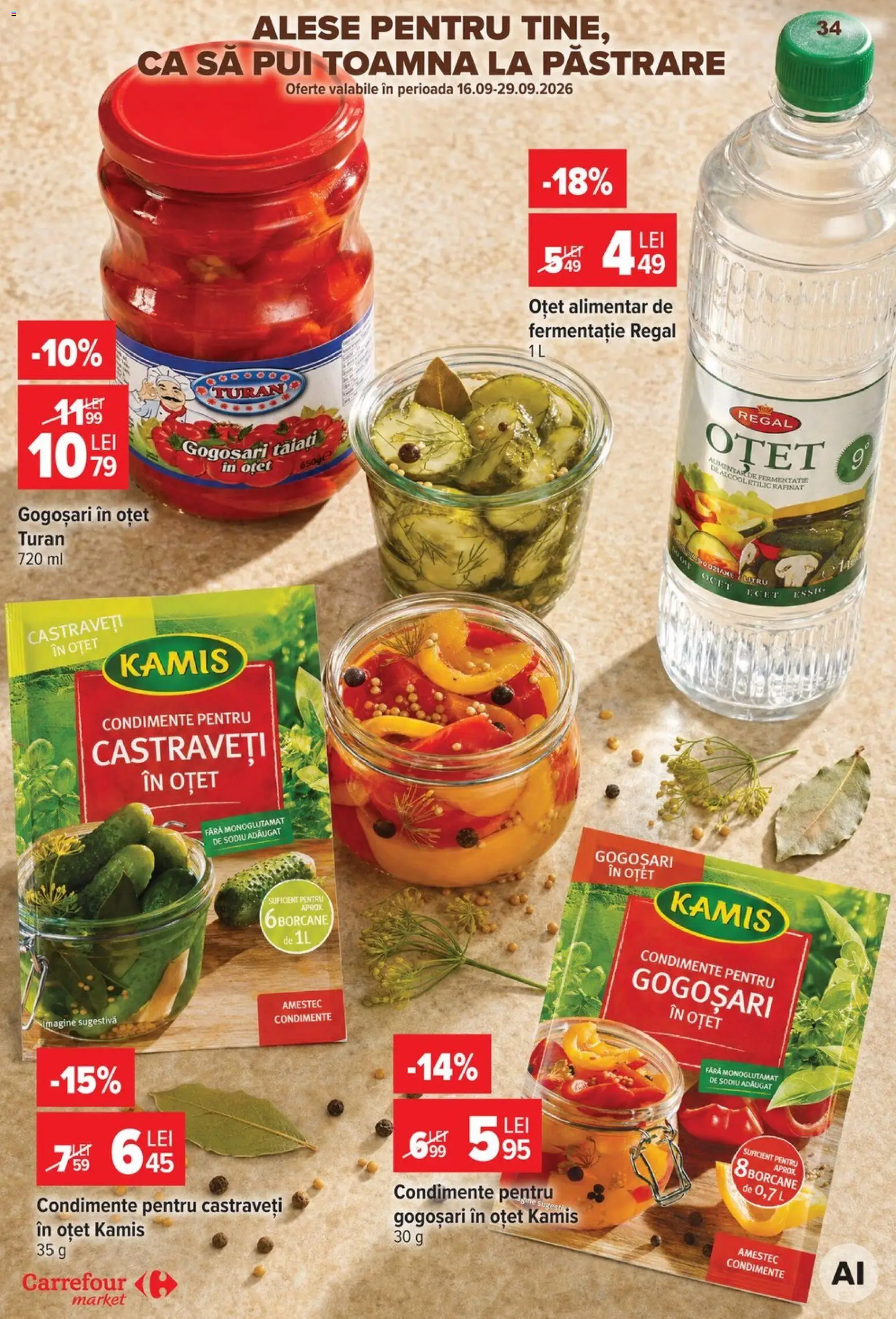 Catalog Carrefour 23 - 28 Septembrie 2026 | Pagina 34 | Produse: Pui, Castraveți, Amestec, Condimente