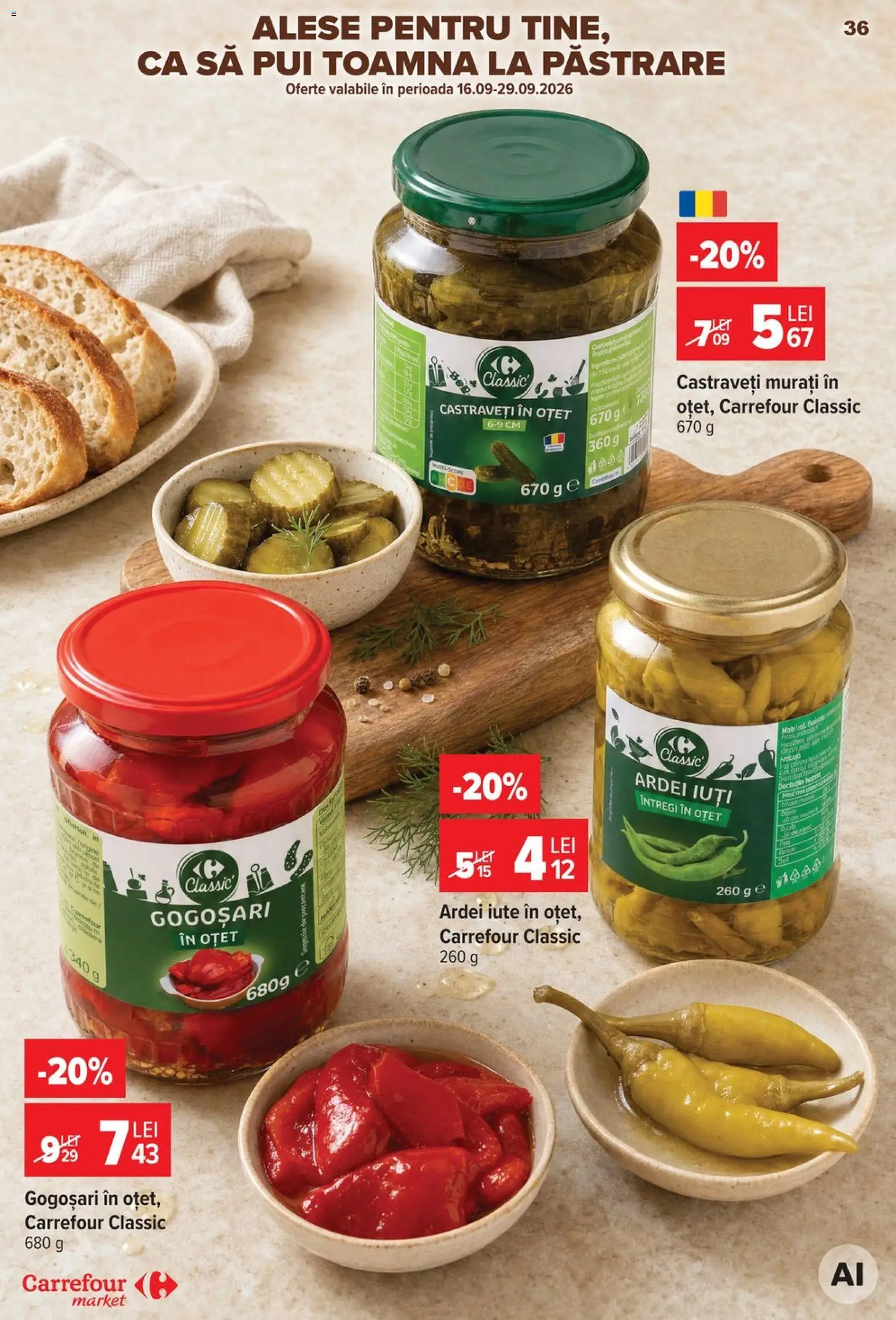 Catalog Carrefour 23 - 28 Septembrie 2026 | Pagina 36 | Produse: Carrefour Classic, Pui, Ardei, Ardei iute