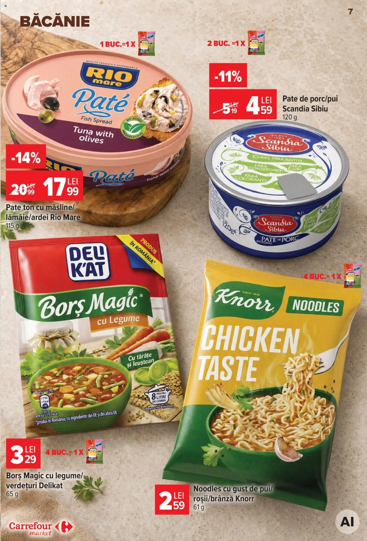 Catalog Carrefour 23 - 28 Septembrie 2026 | Pagina 7 | Produse: Ciorba, Pate de Porc, Noodles, Legume