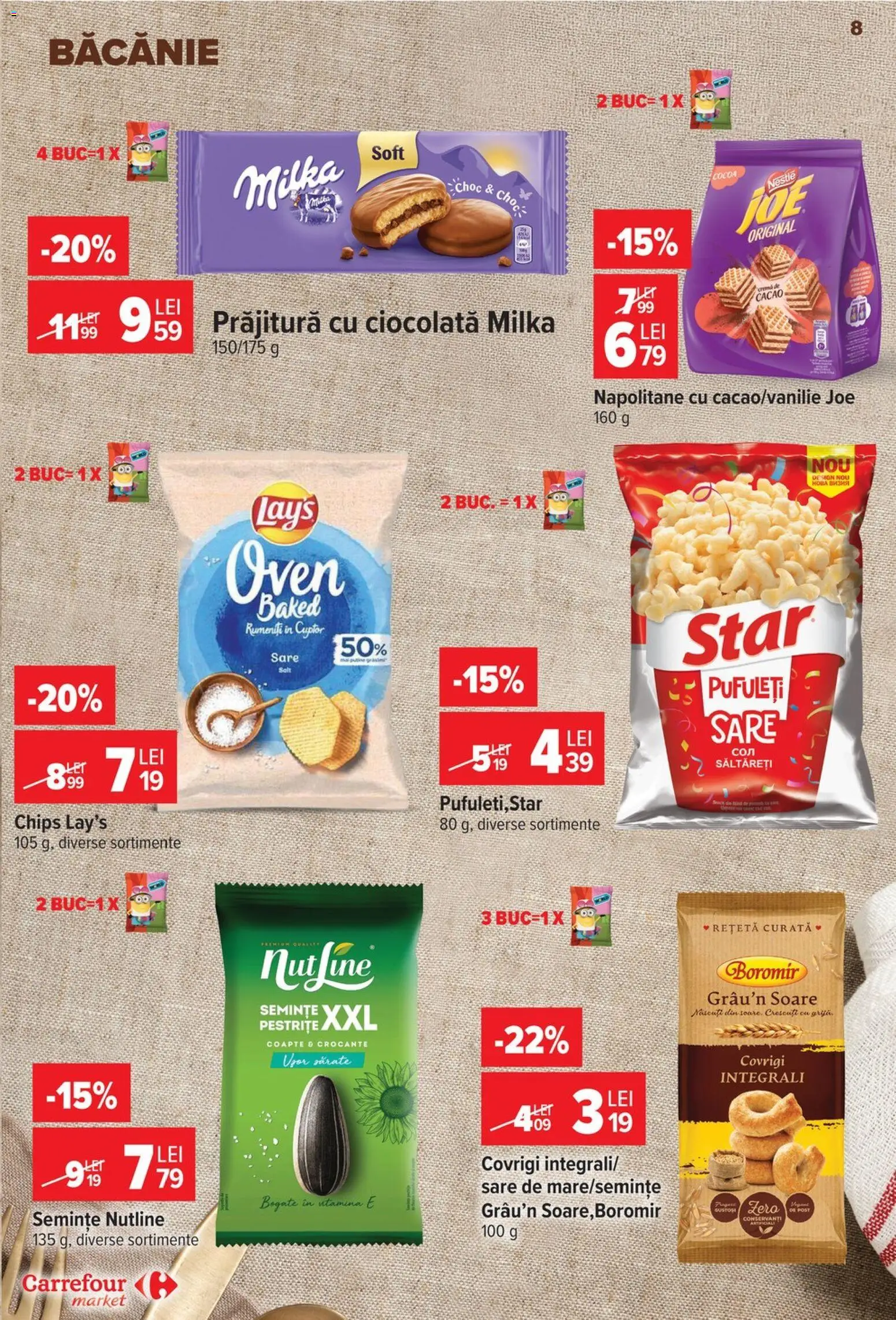 Catalog Carrefour 23 - 28 Septembrie 2026 | Pagina 8 | Produse: Cuptor, Napolitane, Pufuleți, Cacao