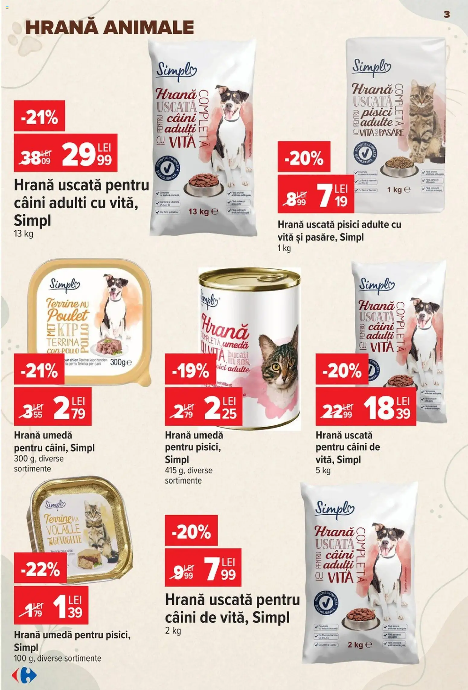 Catalog Carrefour 23 Septembrie - 5 Octombrie 2026 | Pagina 3 | Produse: Vită, Rață, Căni