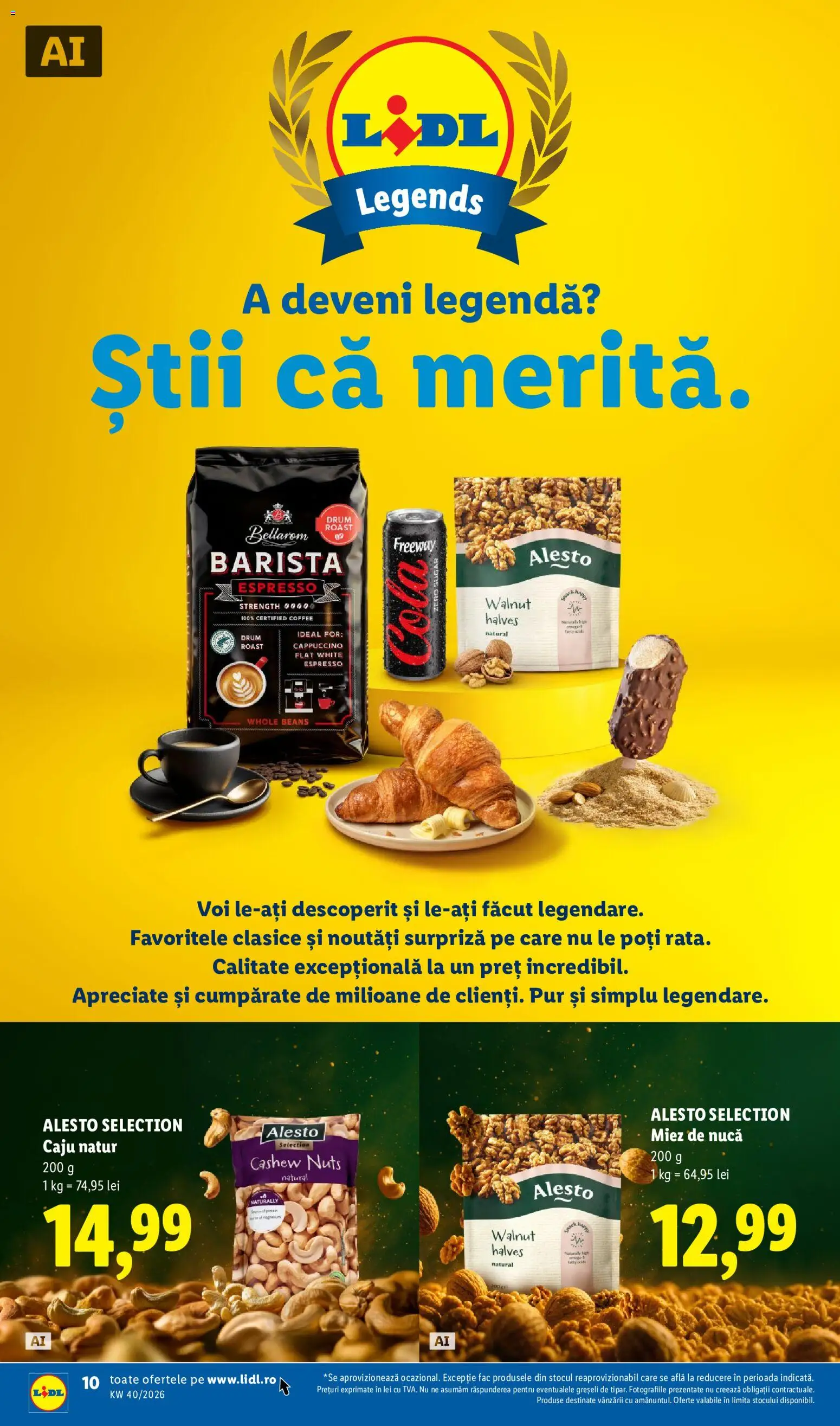Catalog LIDL 28 Septembrie - 3 Octombrie 2026 | Pagina 10 | Produse: Zero, Alesto selection, Cola, Cappuccino