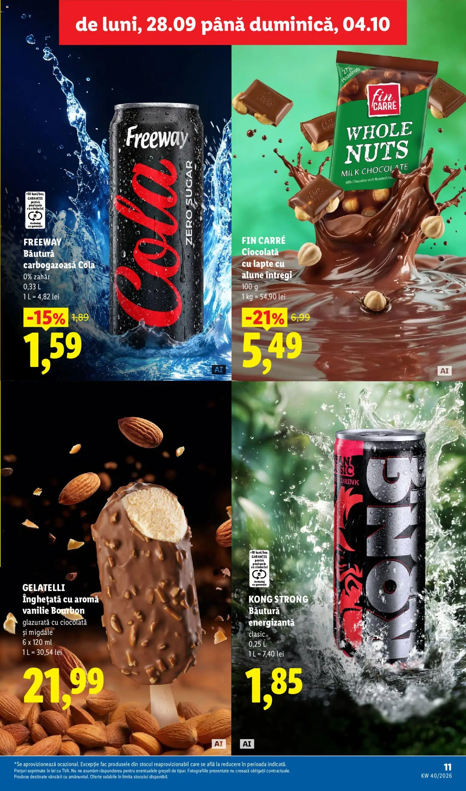 Catalog LIDL 28 Septembrie - 3 Octombrie 2026 | Pagina 11 | Produse: Lapte, Ciocolată, Freeway, Bourbon
