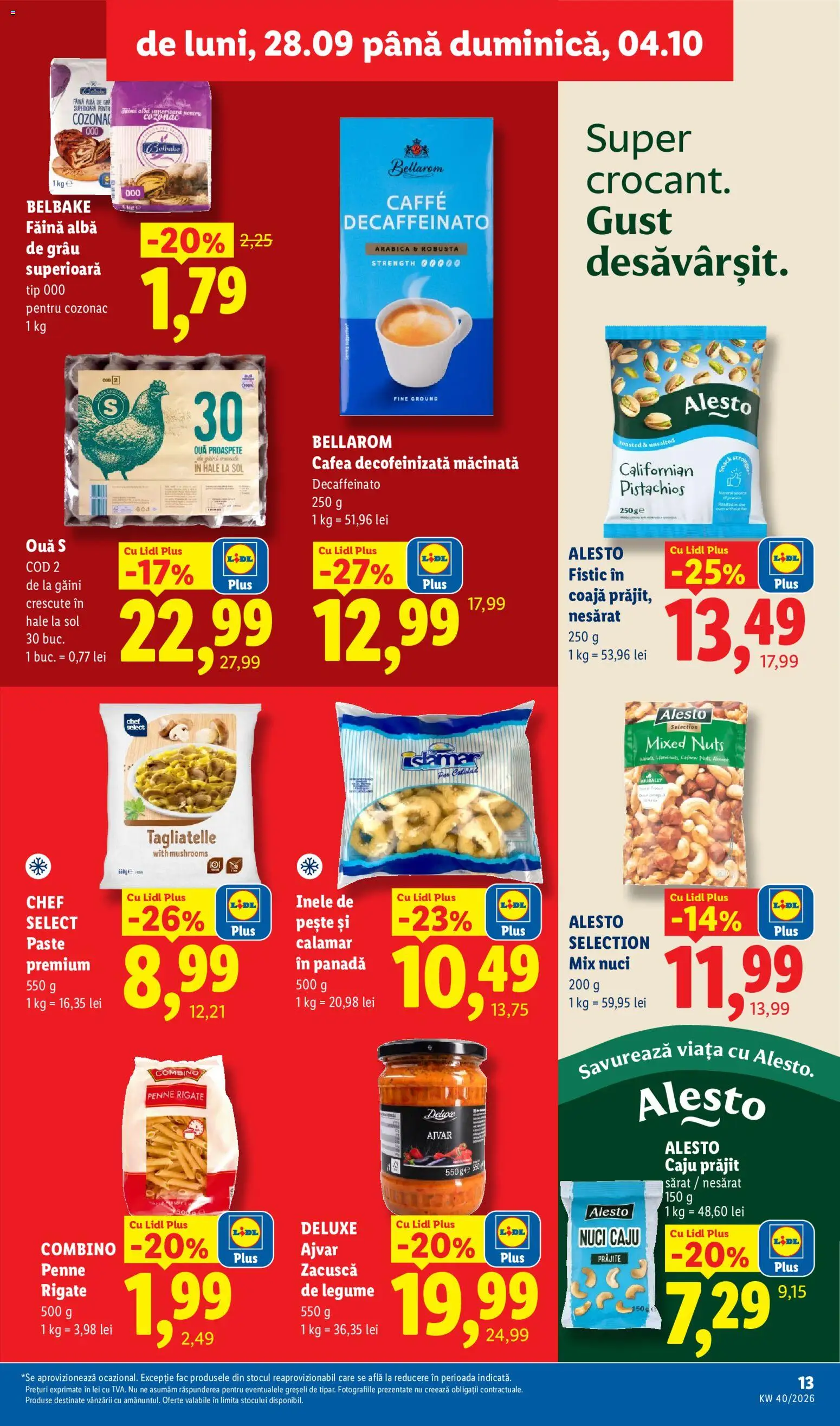 Catalog LIDL 28 Septembrie - 3 Octombrie 2026 | Pagina 13 | Produse: Fistic, Nuci, Zacuscă, Deluxe