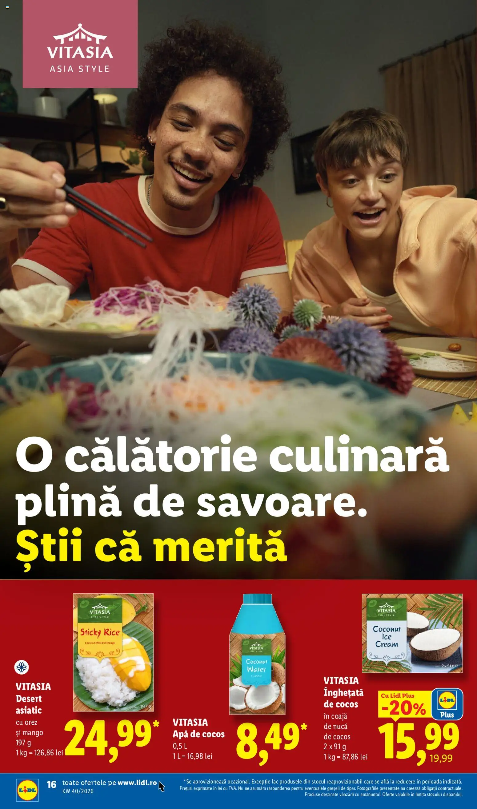 Catalog LIDL 28 Septembrie - 3 Octombrie 2026 | Pagina 16 | Produse: Orez, Vitasia, Desert, Plus