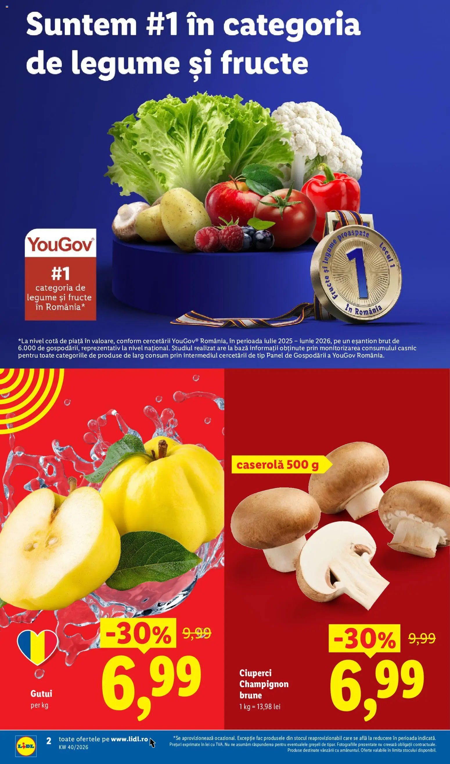 Catalog LIDL 28 Septembrie - 3 Octombrie 2026 | Pagina 2 | Produse: Caserola, Ciuperci, Legume, Fructe