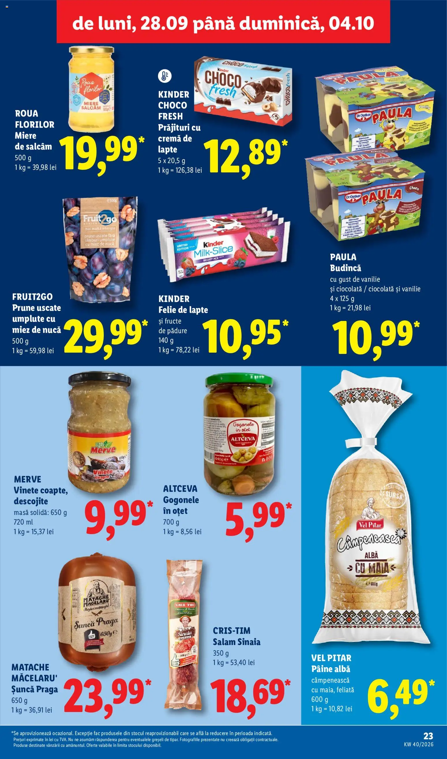 Catalog LIDL 28 Septembrie - 3 Octombrie 2026 | Pagina 23 | Produse: Monitor, Pâine, Ciocolată, Prune