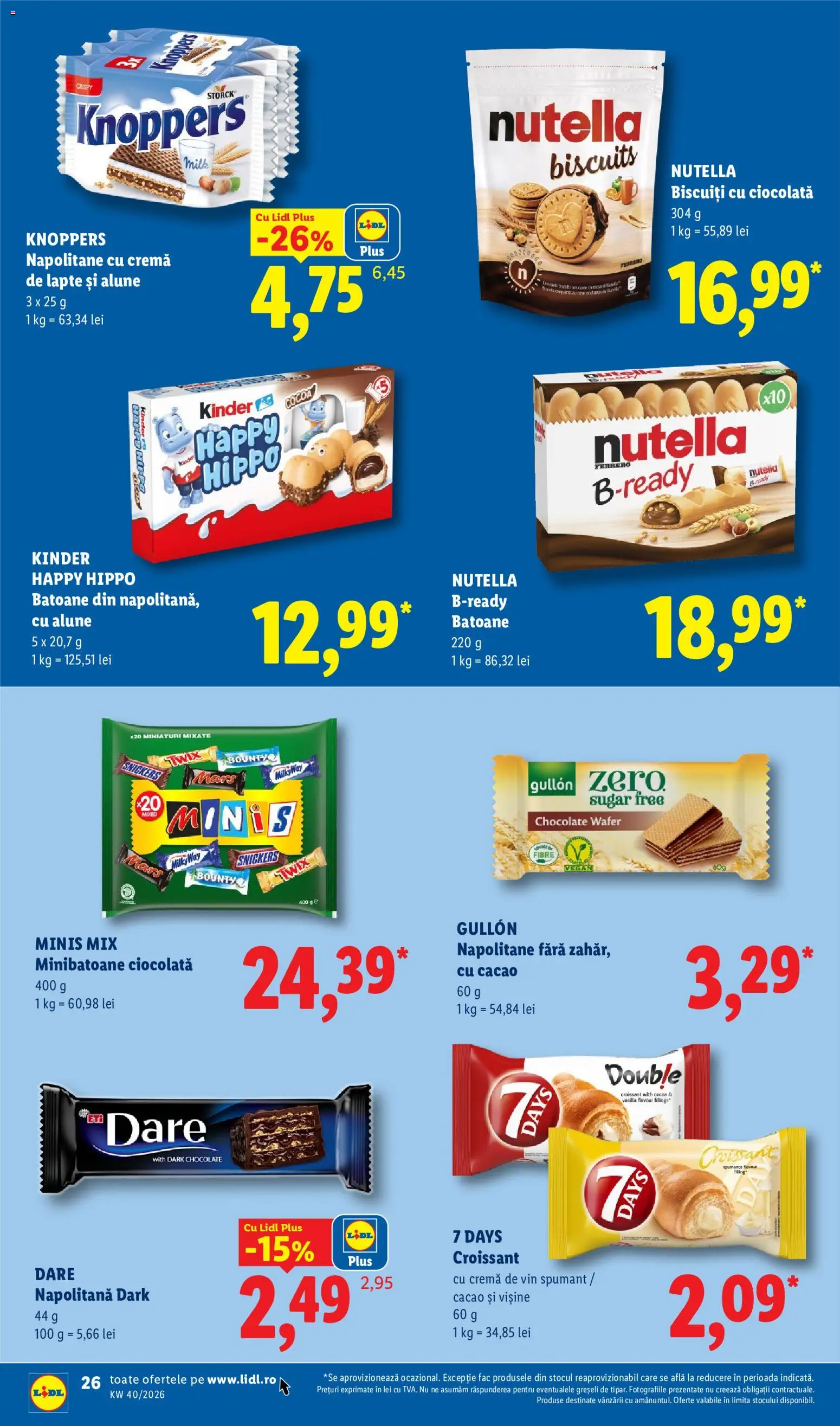 Catalog LIDL 28 Septembrie - 3 Octombrie 2026 | Pagina 26 | Produse: Ciocolată, Vin, Biscuiți, Plus