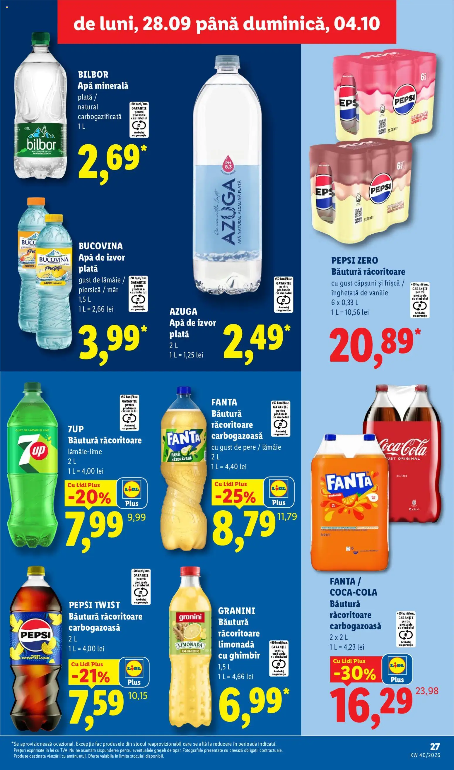 Catalog LIDL 28 Septembrie - 3 Octombrie 2026 | Pagina 27 | Produse: Piersică, Zero, Apa minerala, Frișcă