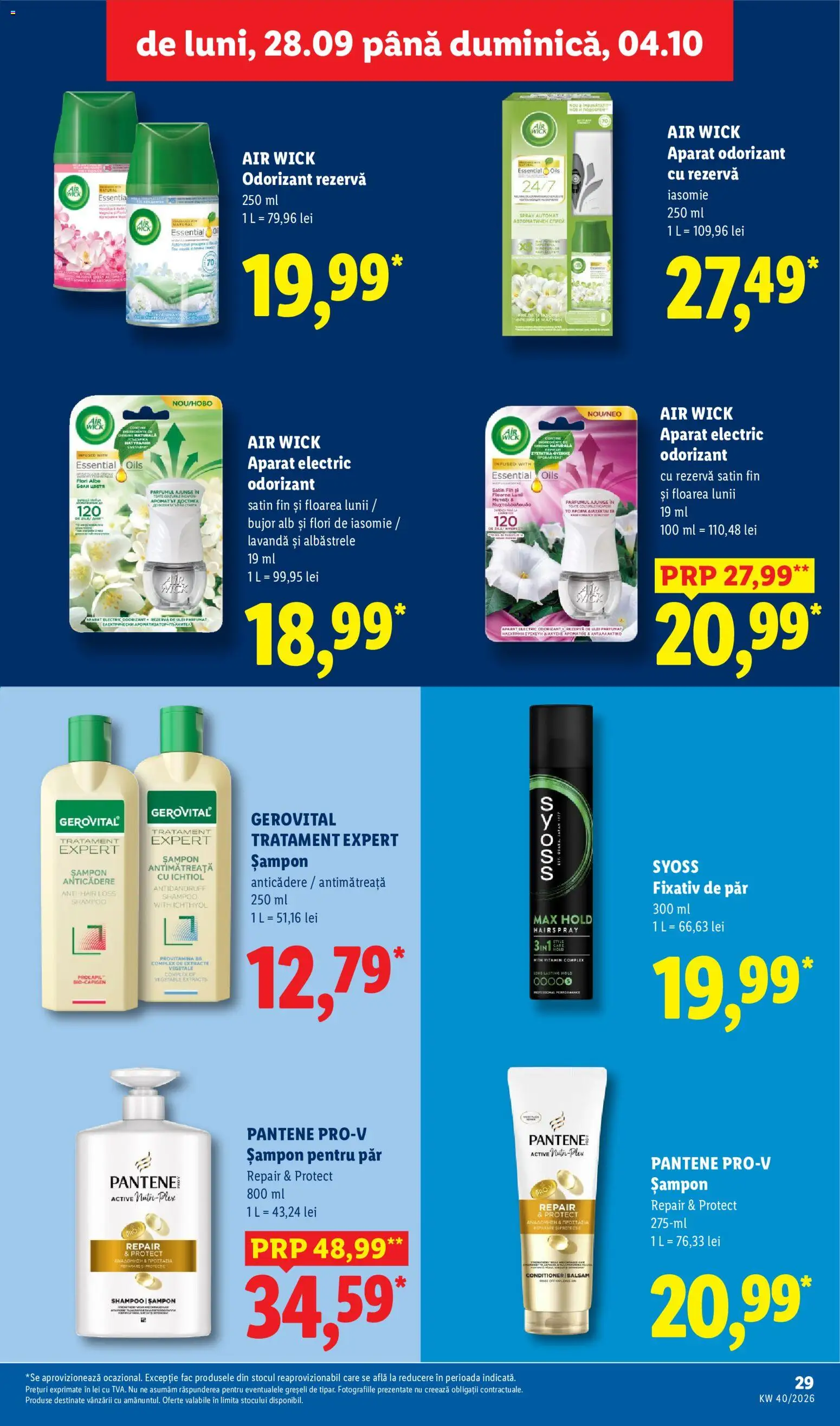 Catalog LIDL 28 Septembrie - 3 Octombrie 2026 | Pagina 29 | Produse: Syoss, Active, Ulei parfumat, Flori