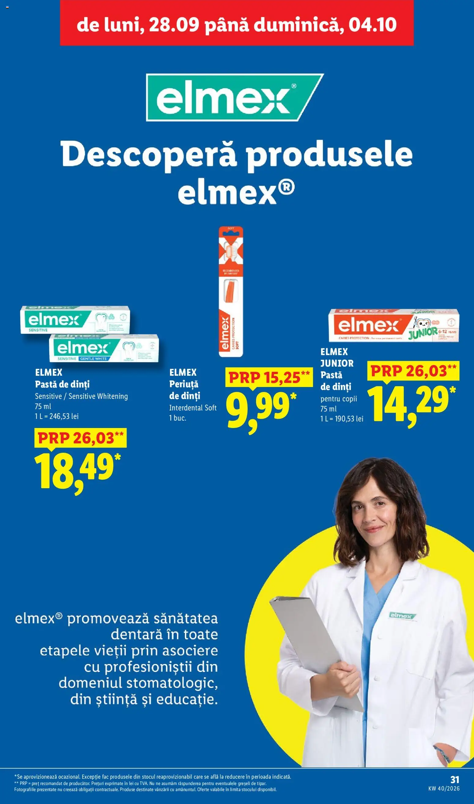 Catalog LIDL 28 Septembrie - 3 Octombrie 2026 | Pagina 31 | Produse: Pastă de dinți, Periuță de dinți