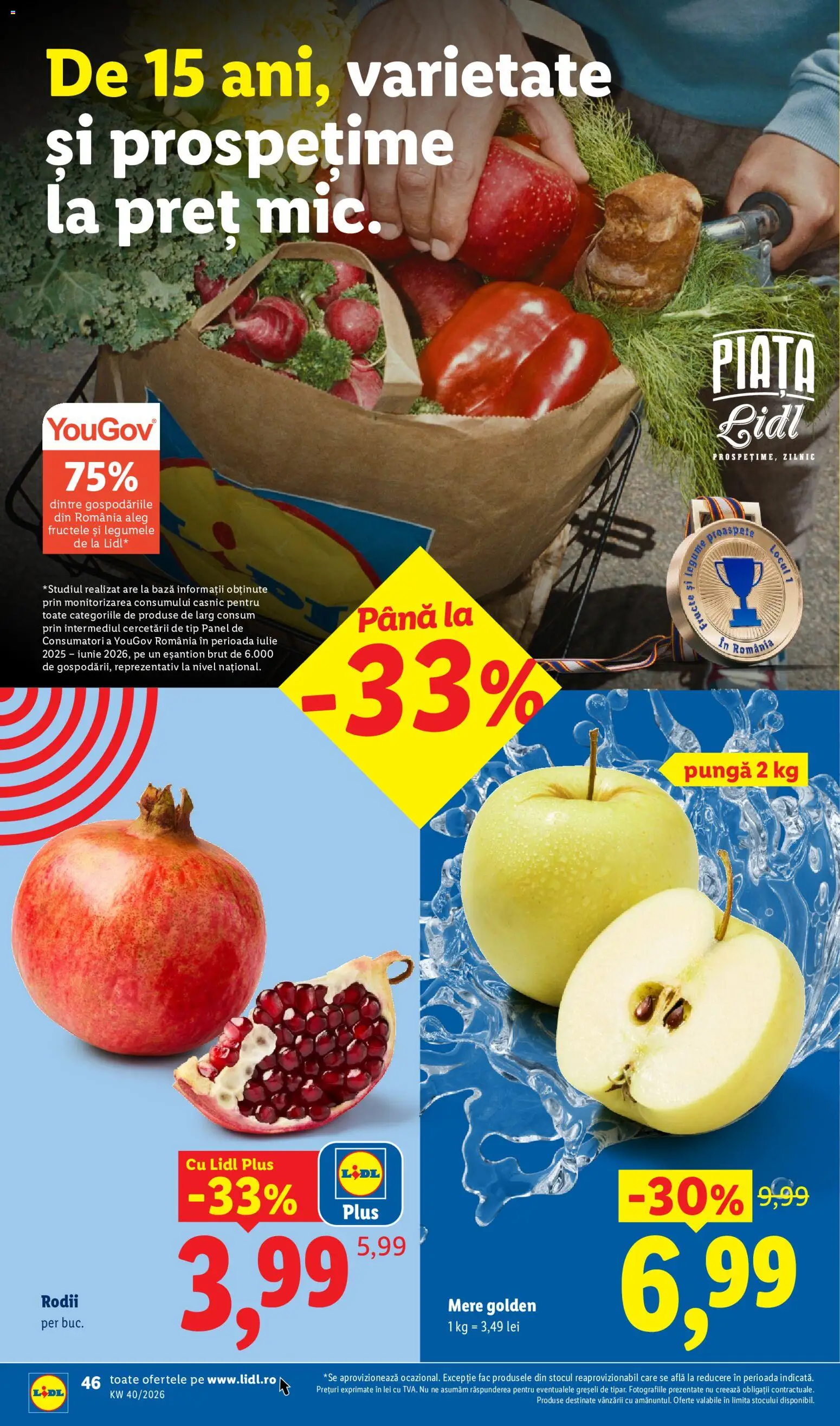 Catalog LIDL 28 Septembrie - 3 Octombrie 2026 | Pagina 46 | Produse: Pungă, Mere, Legume, Plus