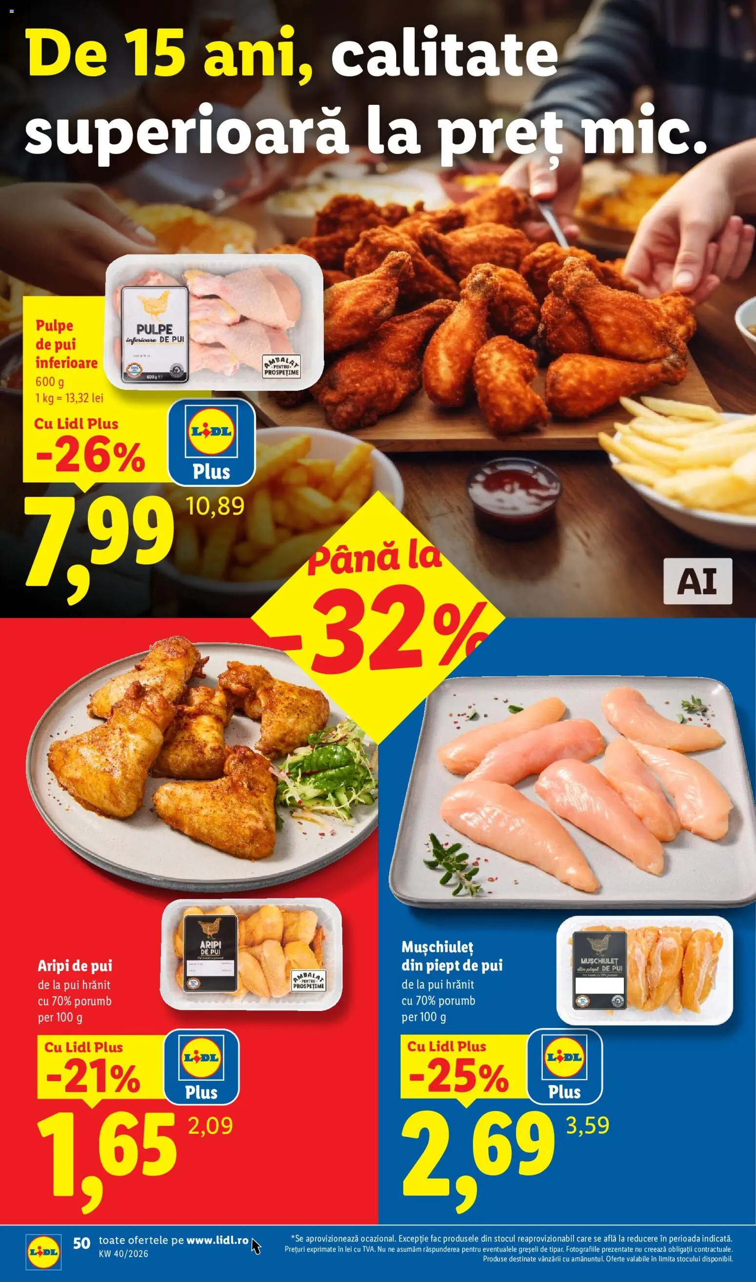 Catalog LIDL 28 Septembrie - 3 Octombrie 2026 | Pagina 50 | Produse: Pui, Porumb, Plus