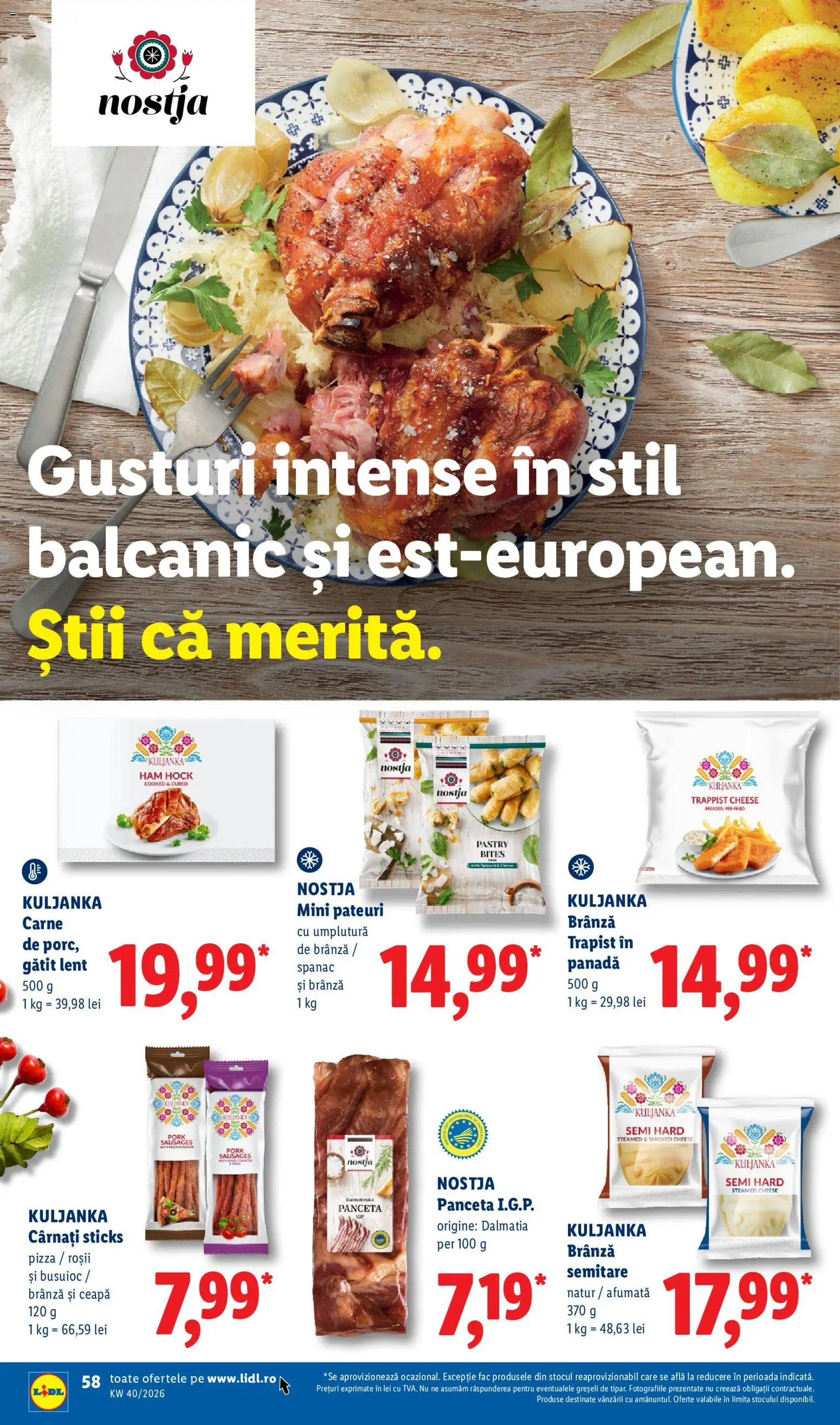 Catalog LIDL 28 Septembrie - 3 Octombrie 2026 | Pagina 58 | Produse: Spanac, Pizza, Intense, Ceapă