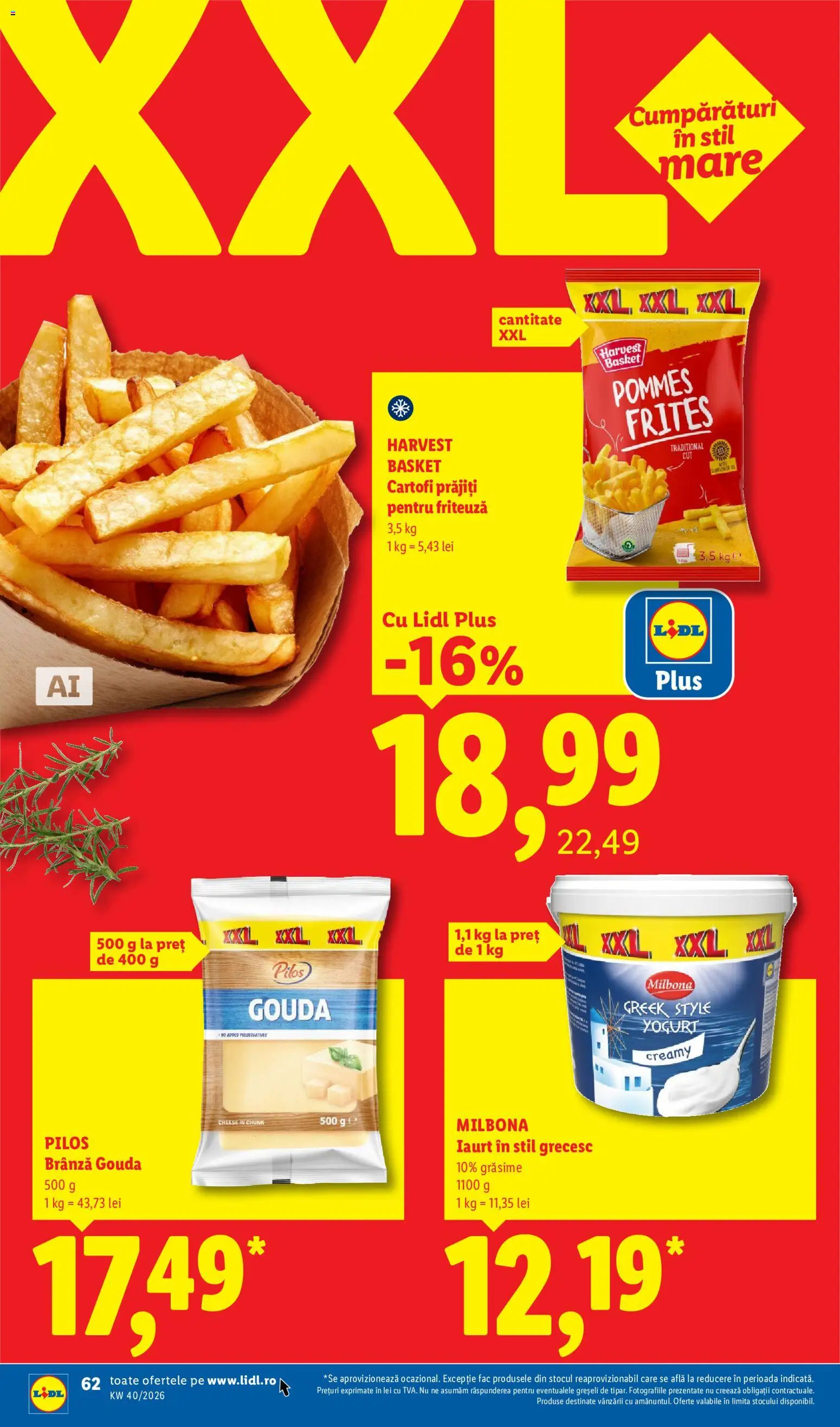 Catalog LIDL 28 Septembrie - 3 Octombrie 2026 | Pagina 62 | Produse: Style, Friteuză, Iaurt, Plus