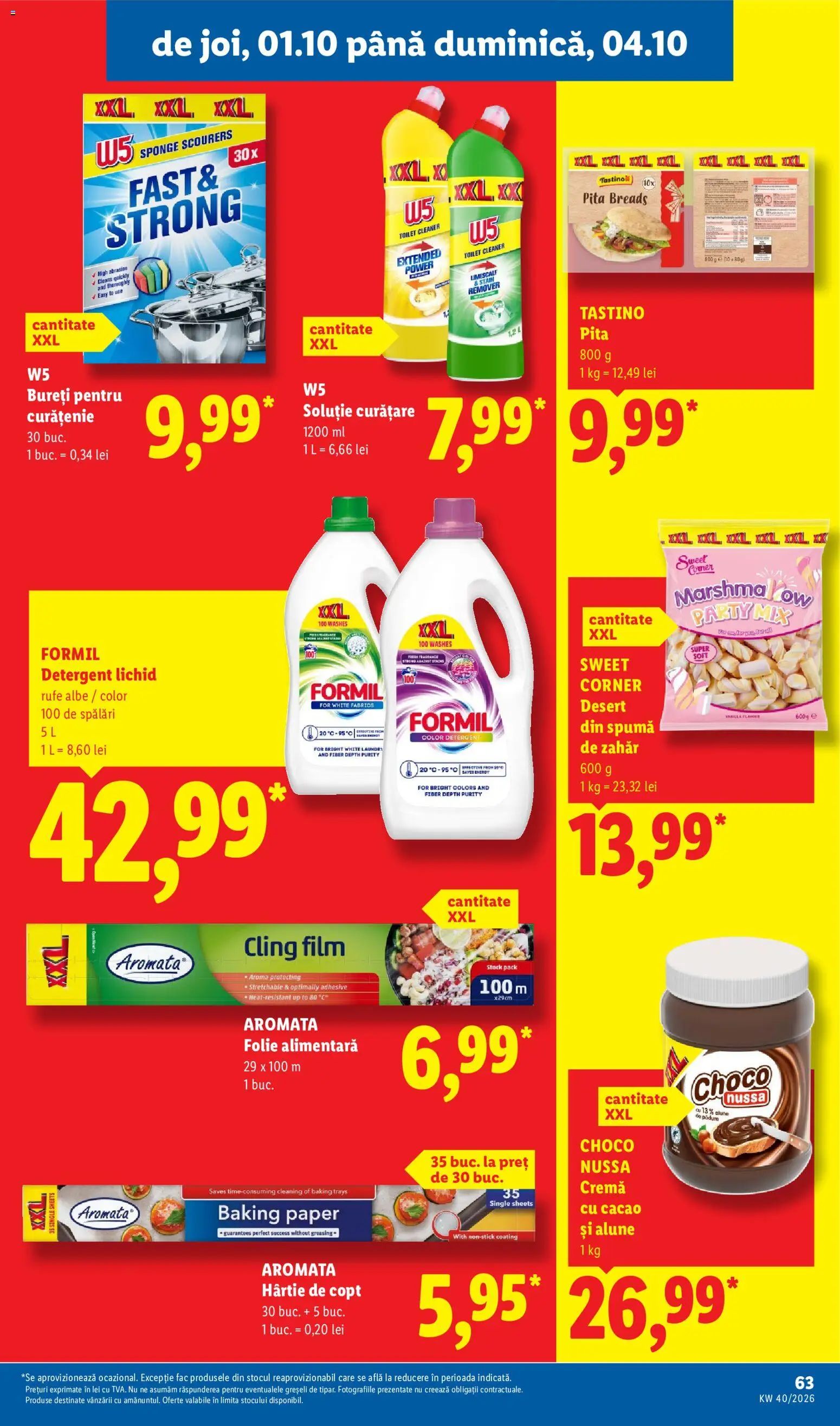 Catalog LIDL 28 Septembrie - 3 Octombrie 2026 | Pagina 63 | Produse: Alune, Detergent, Cacao, Power