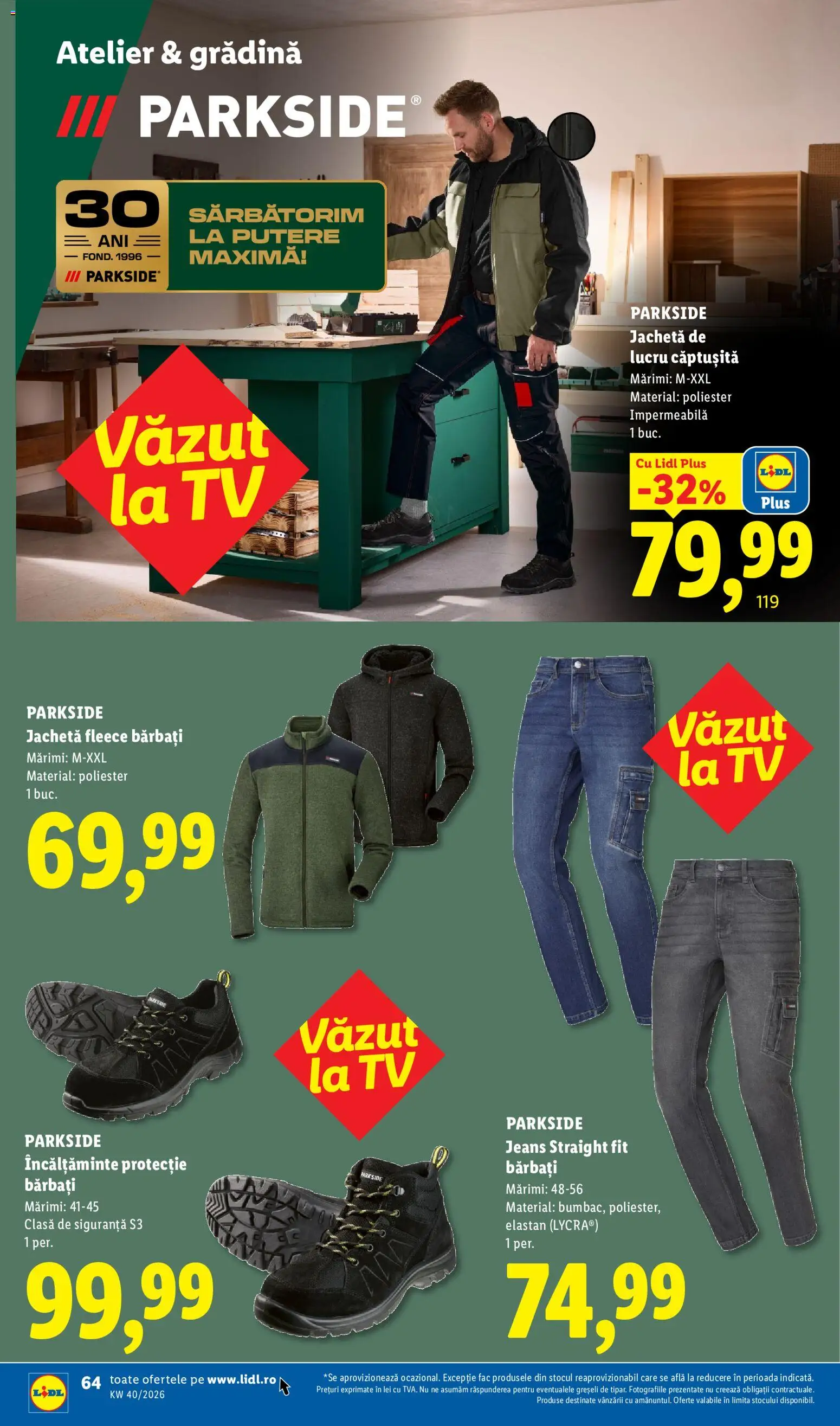 Catalog LIDL 28 Septembrie - 3 Octombrie 2026 | Pagina 64 | Produse: Gradina, Sport, Incaltaminte, Plus
