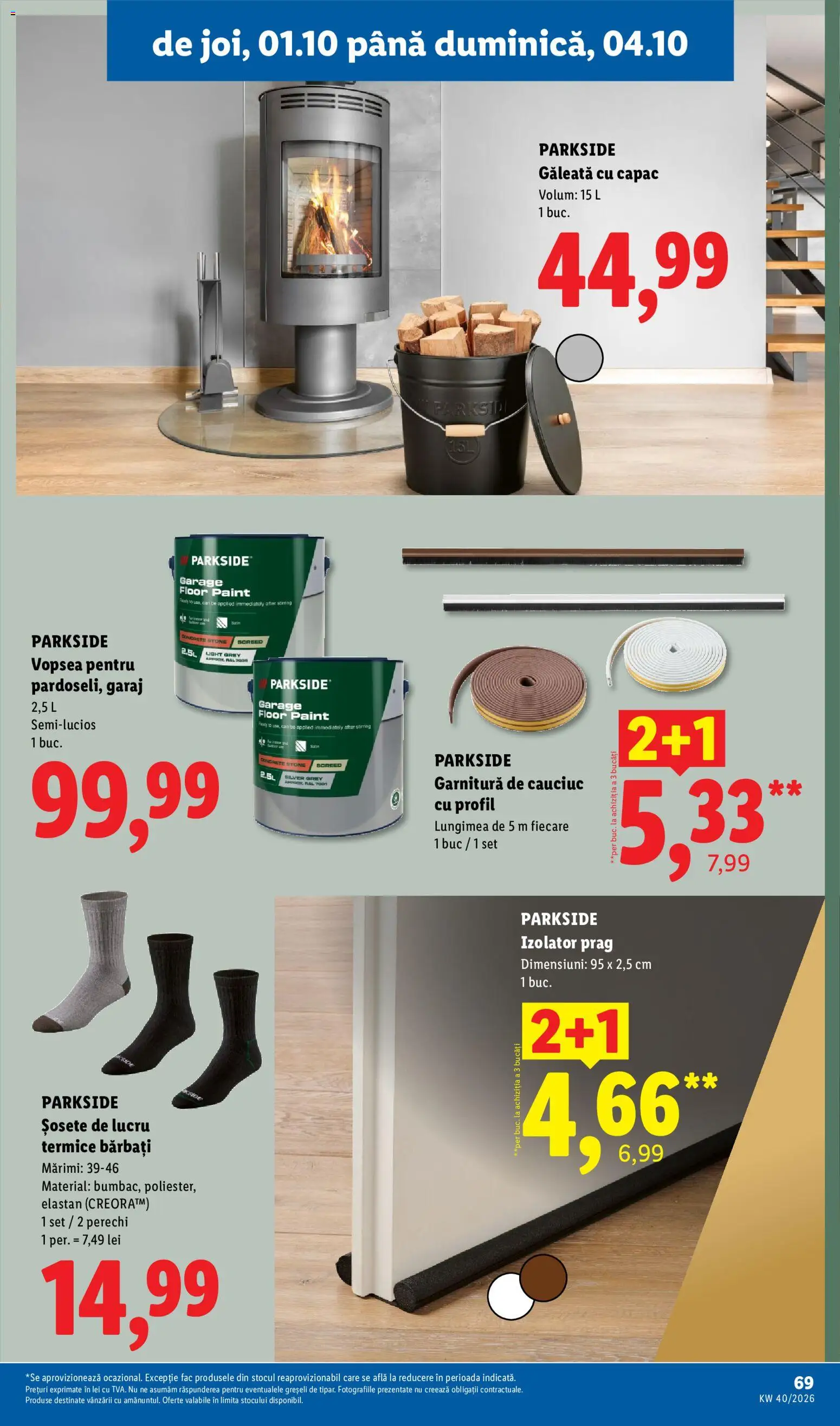 Catalog LIDL 28 Septembrie - 3 Octombrie 2026 | Pagina 69 | Produse: Grey, Parkside, Sport, Șosete