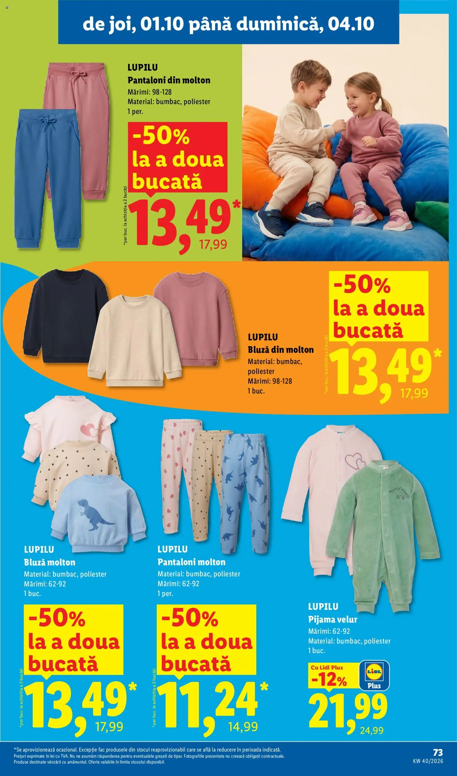 Catalog LIDL 28 Septembrie - 3 Octombrie 2026 | Pagina 73 | Produse: Sport, Pijamă, Bluză, Pantaloni
