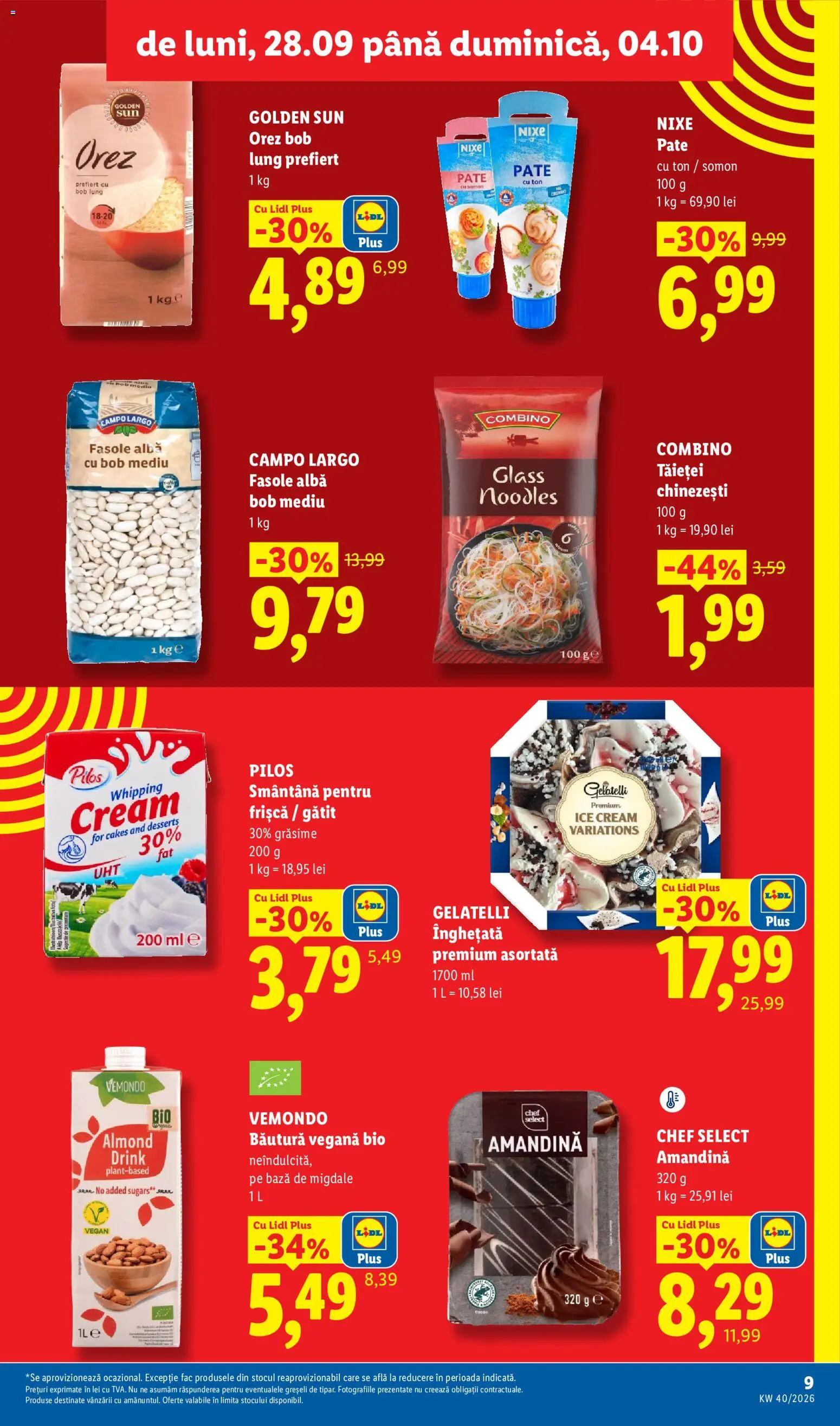 Catalog LIDL 28 Septembrie - 3 Octombrie 2026 | Pagina 9 | Produse: Bio, Vemondo, Gelatelli, Amandină