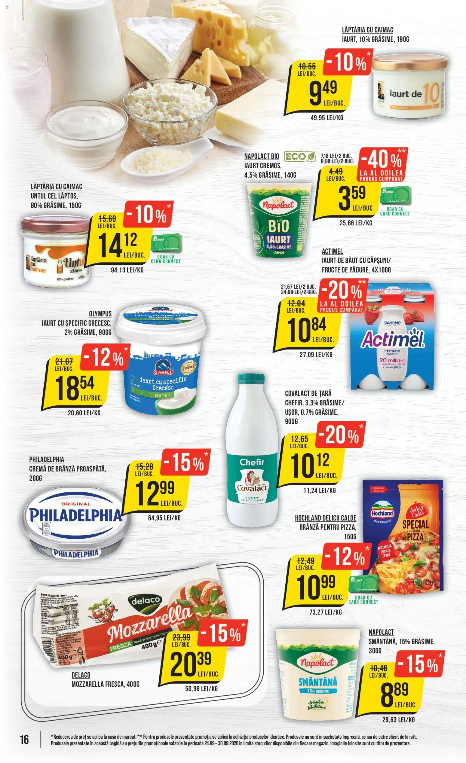 Catalog Mega Image 24 - 29 Septembrie 2026 | Pagina 16 | Produse: Delaco, Mozzarella, Cremă, Smântână