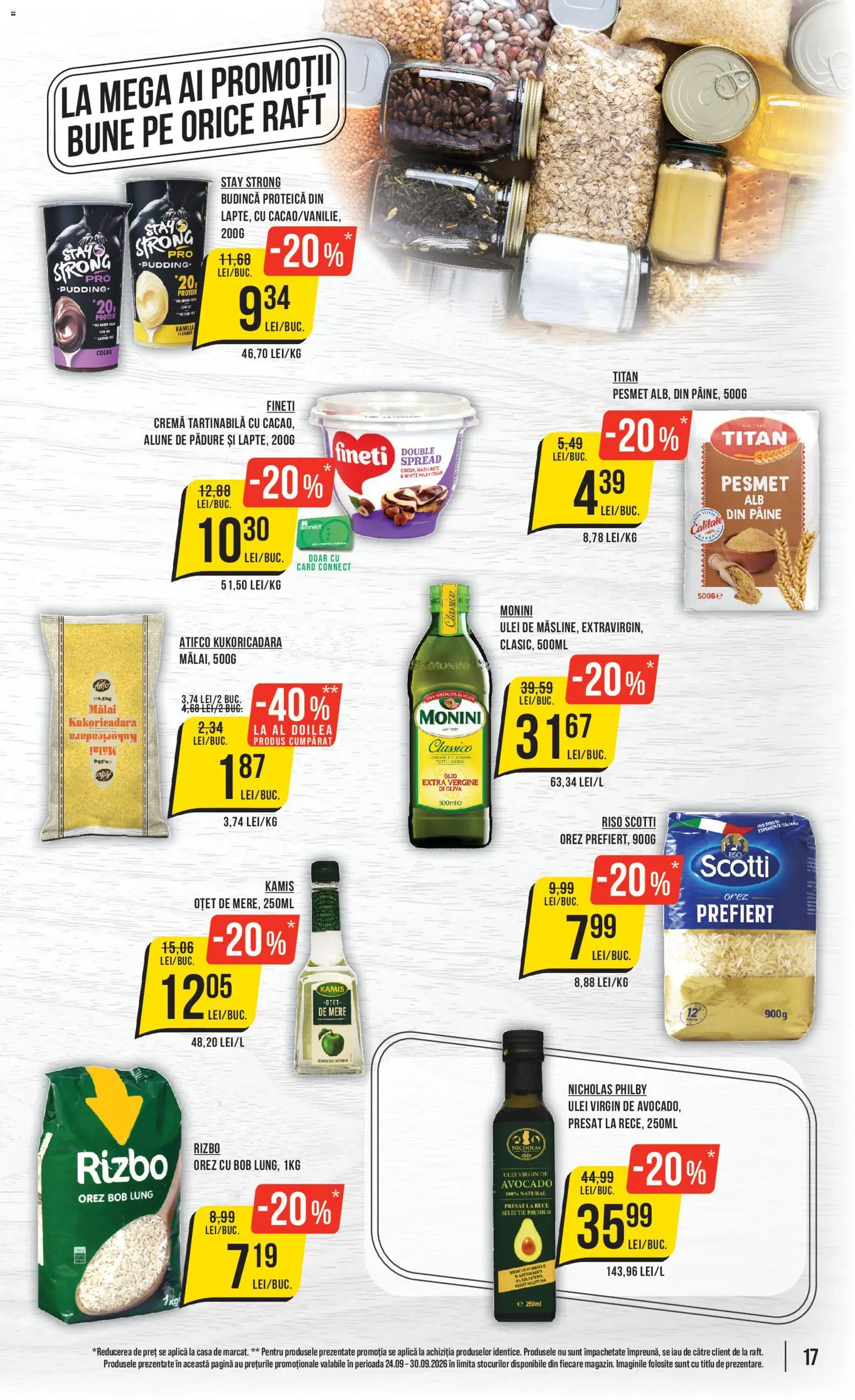 Catalog Mega Image 24 - 29 Septembrie 2026 | Pagina 17 | Produse: Aplică, Raft, Pâine, Orez
