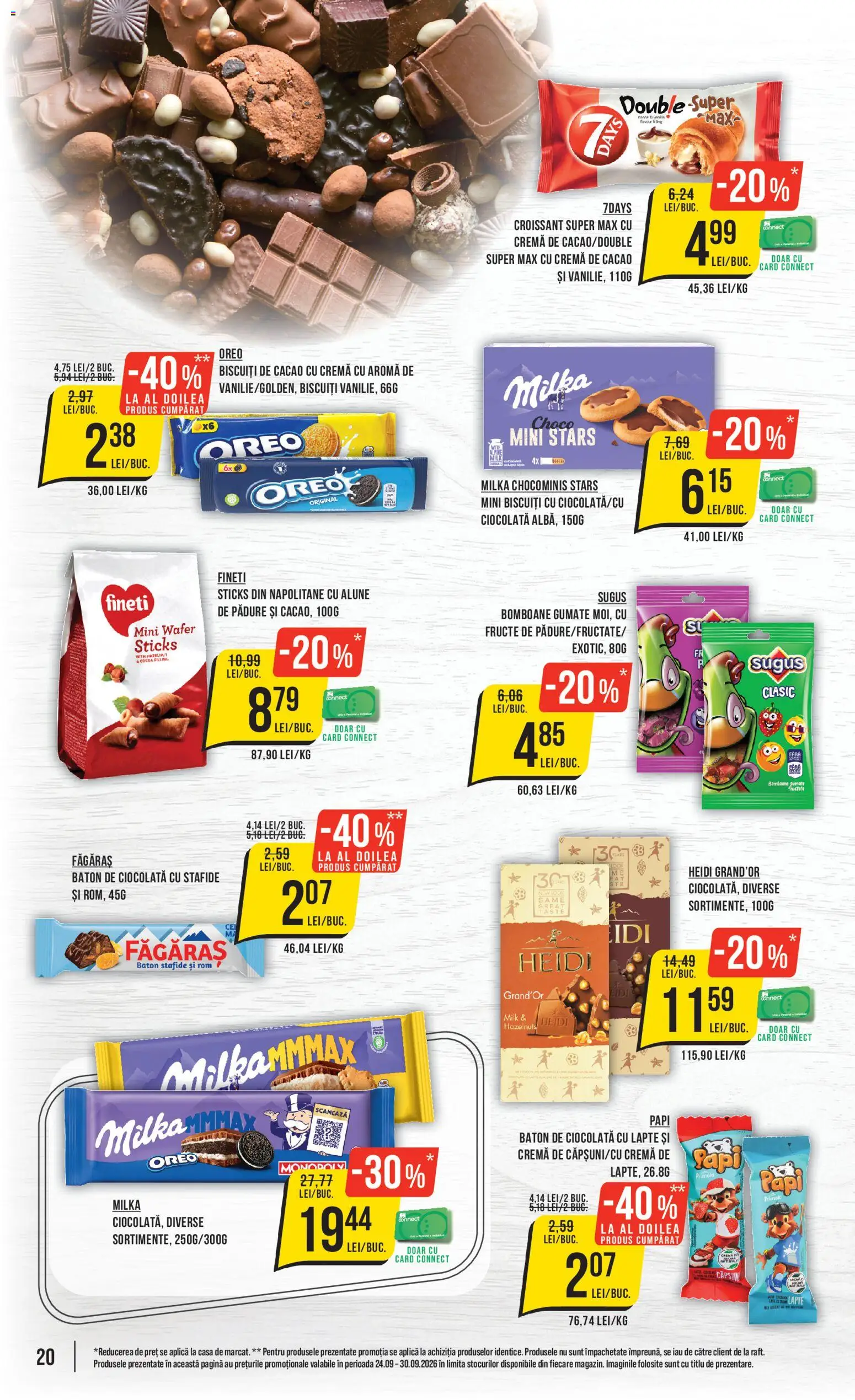 Catalog Mega Image 24 - 29 Septembrie 2026 | Pagina 20 | Produse: Lapte, Heidi, Cacao, Stafide