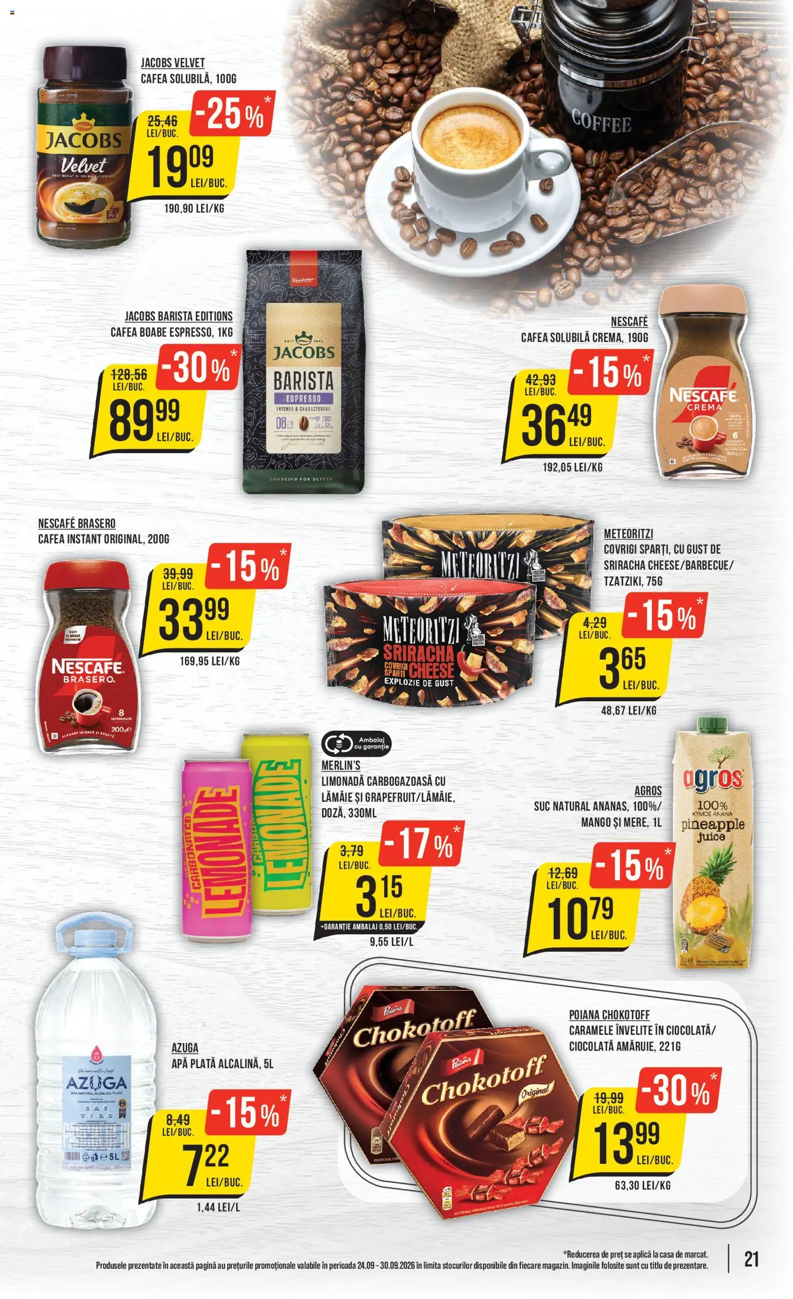 Catalog Mega Image 24 - 29 Septembrie 2026 | Pagina 21 | Produse: Aplică, Cafea, Intense, Caramele