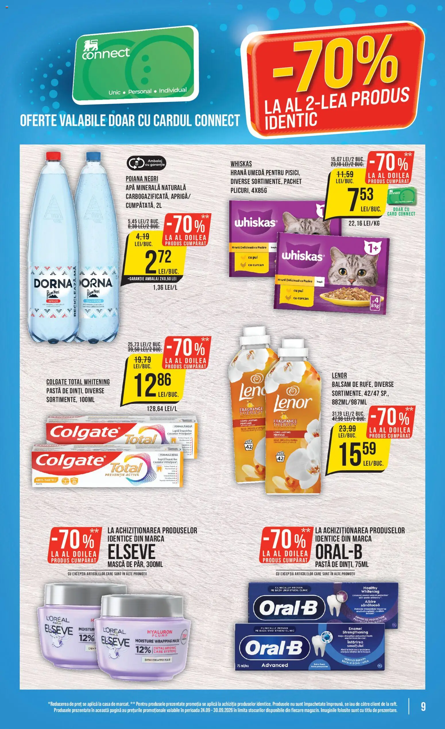 Catalog Mega Image 24 - 29 Septembrie 2026 | Pagina 9 | Produse: Whiskas, Aplică, Apa minerala, Pui