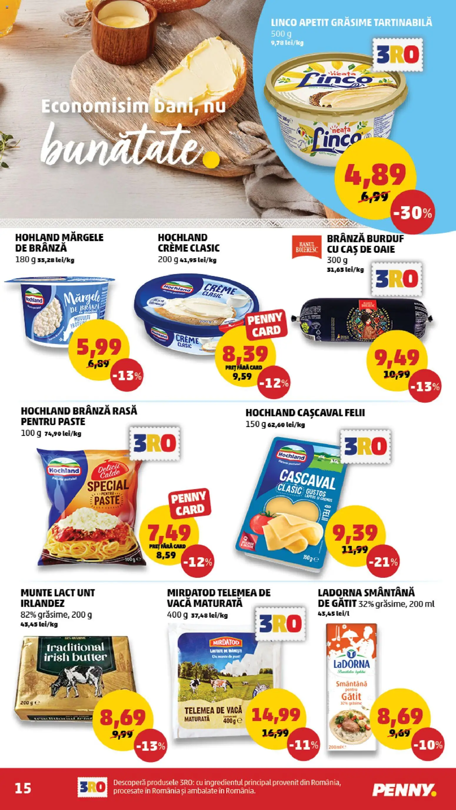 Catalog PENNY Market 23 - 28 Septembrie 2026 | Pagina 15 | Produse: Unt, Brânză, Hochland, Paste