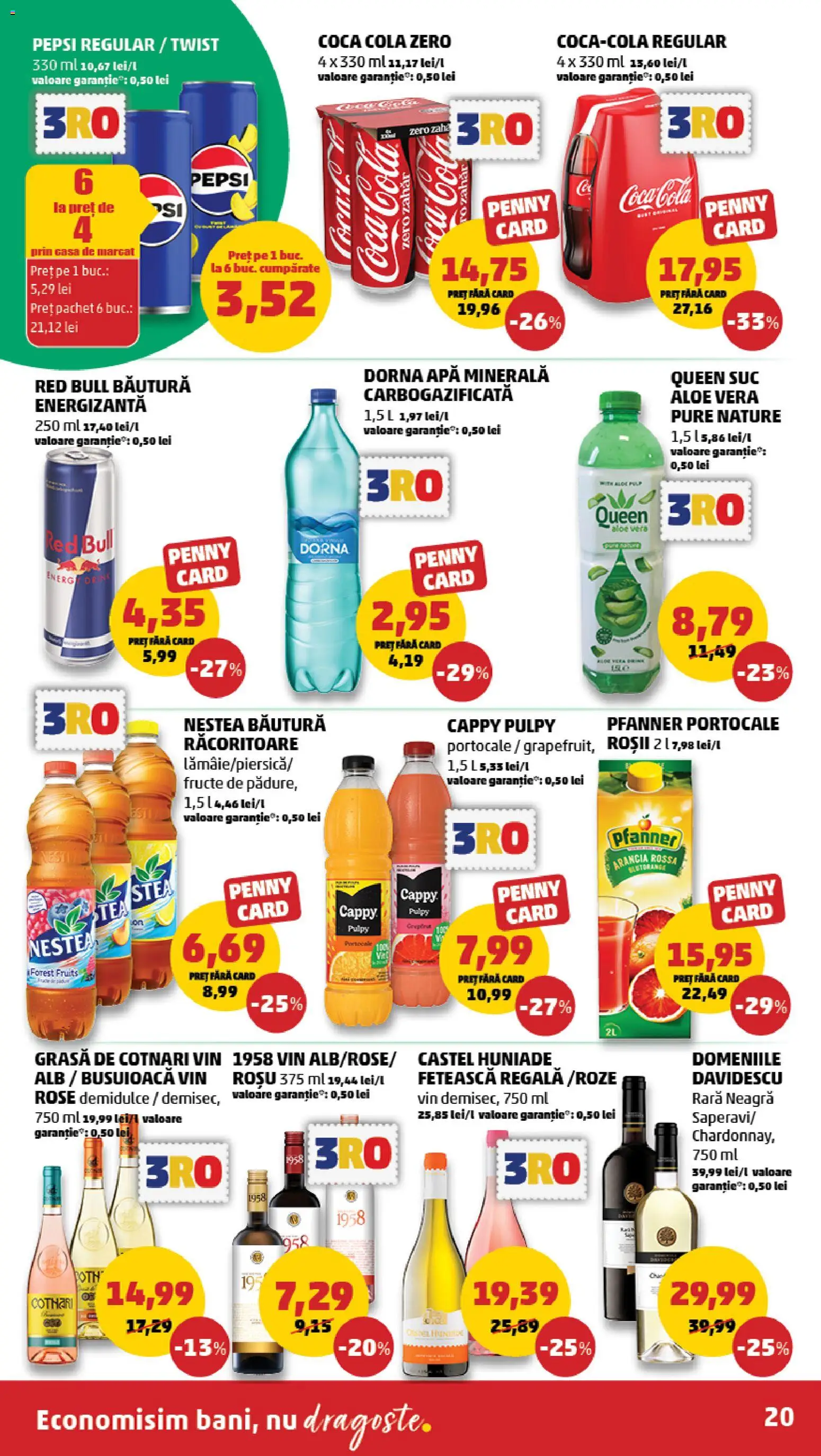 Catalog PENNY Market 23 - 28 Septembrie 2026 | Pagina 20 | Produse: Vin rosu, Aloe vera, Red Bull, Cola