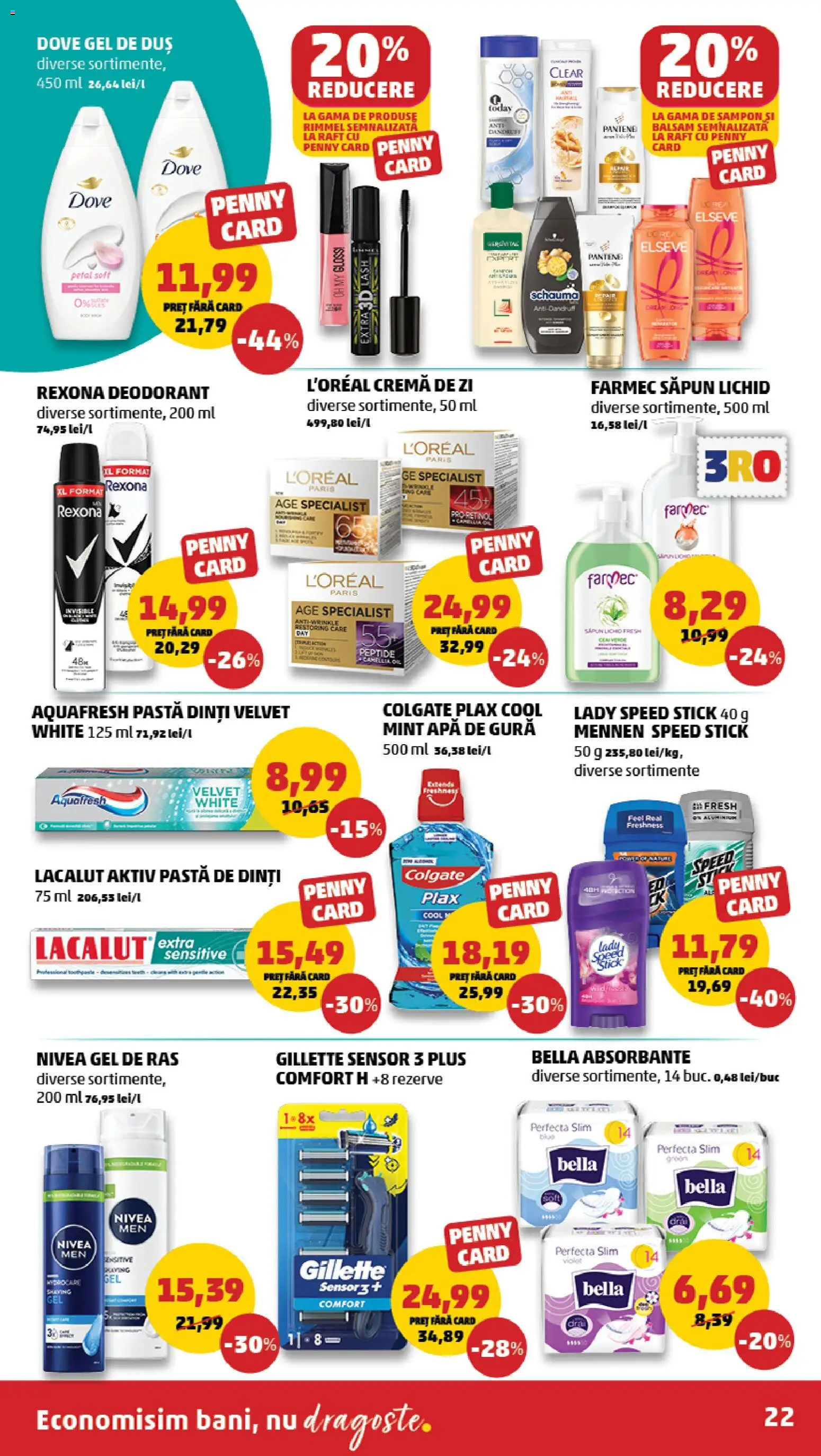 Catalog PENNY Market 23 - 28 Septembrie 2026 | Pagina 22 | Produse: Nivea, Cremă de zi, Șampon, Apă