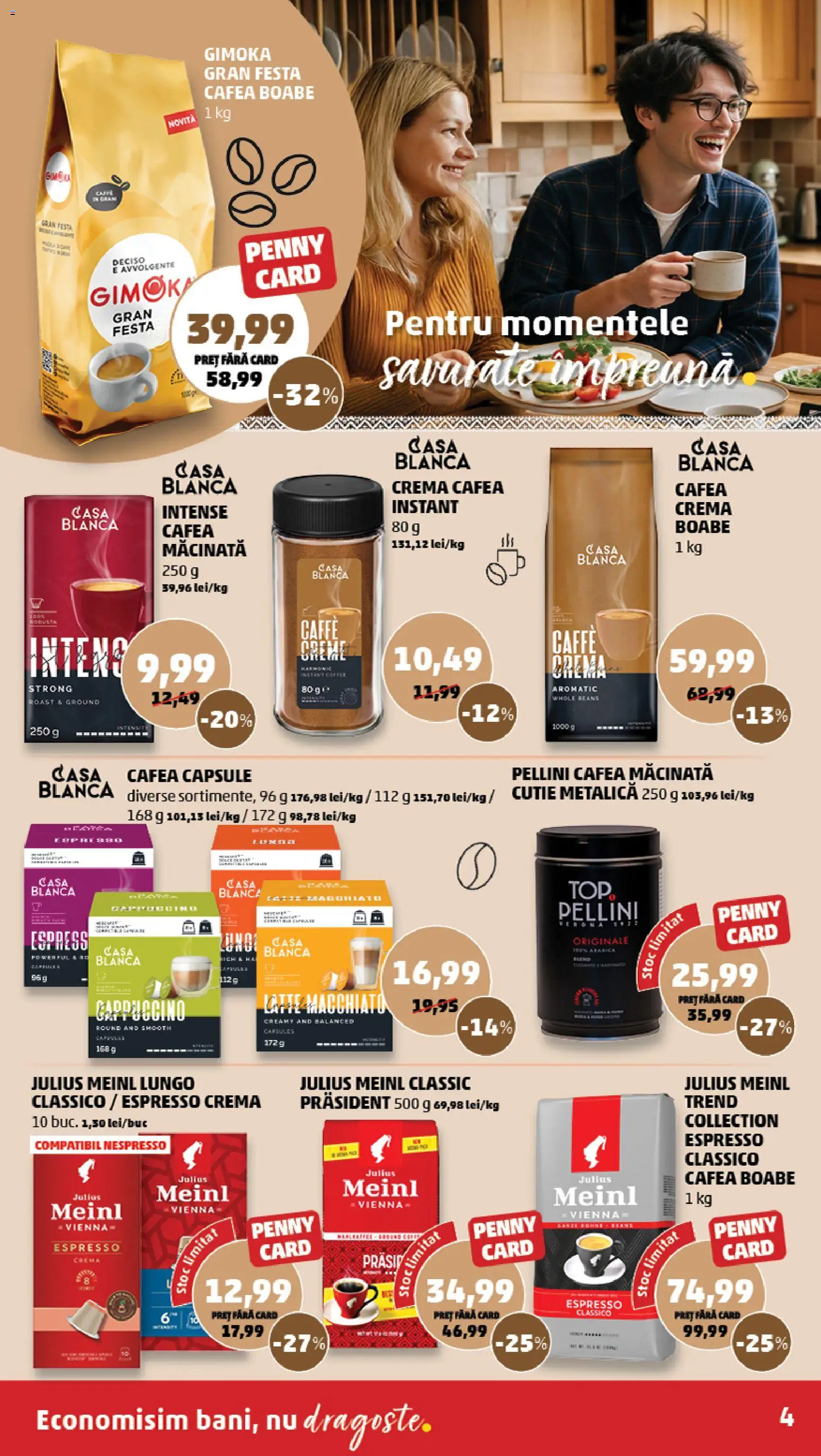 Catalog PENNY Market 23 - 28 Septembrie 2026 | Pagina 4 | Produse: Cafea macinata, Cappuccino, Cafea, Intense