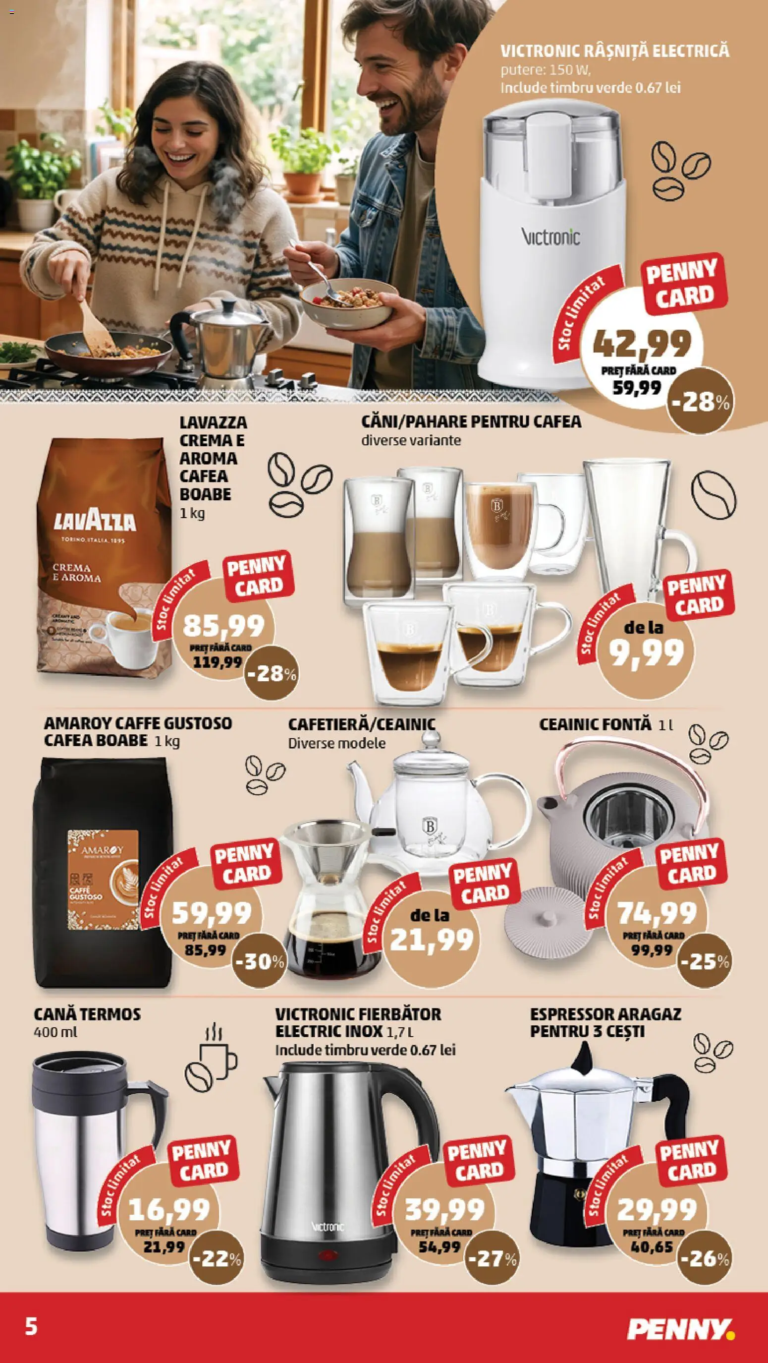 Catalog PENNY Market 23 - 28 Septembrie 2026 | Pagina 5 | Produse: Espressor, Electrică, Termos, Cremă
